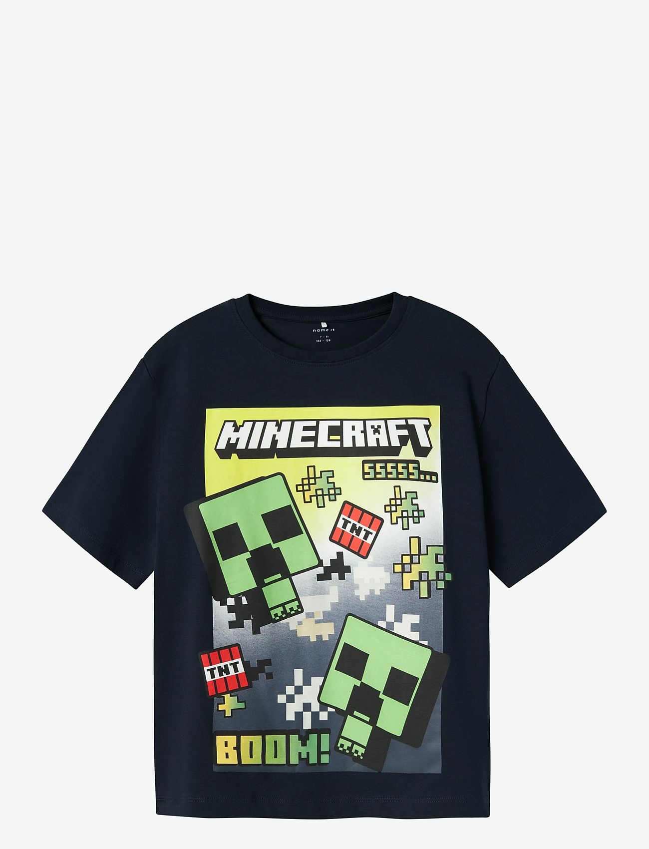 name it - NKMMUS MINECRAFT NREG SS TOP NOOS BFU - kurzärmelige - navy blazer - 0