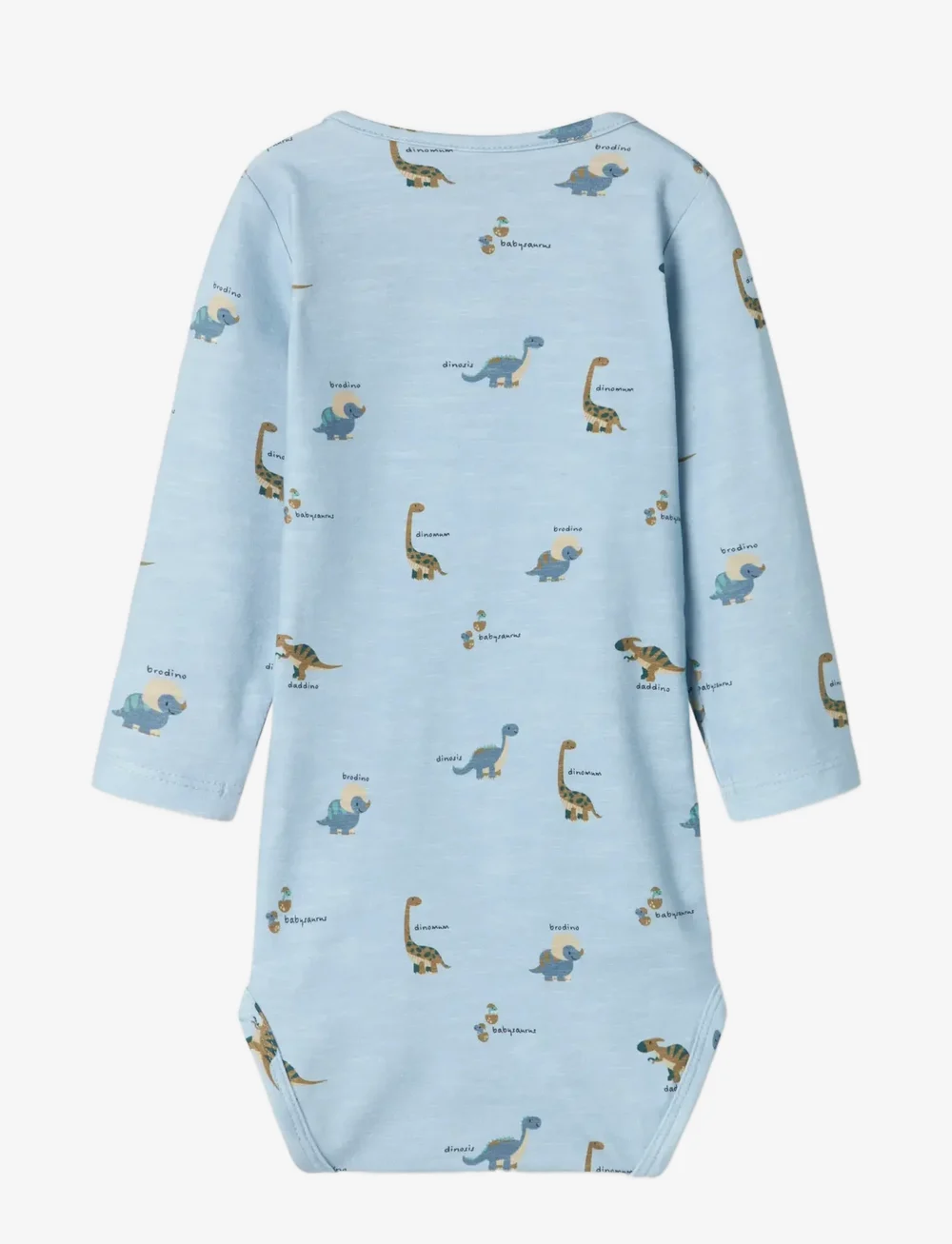 name it - NBMDINOS LS BODY - långärmade bodies - celestial blue - 1