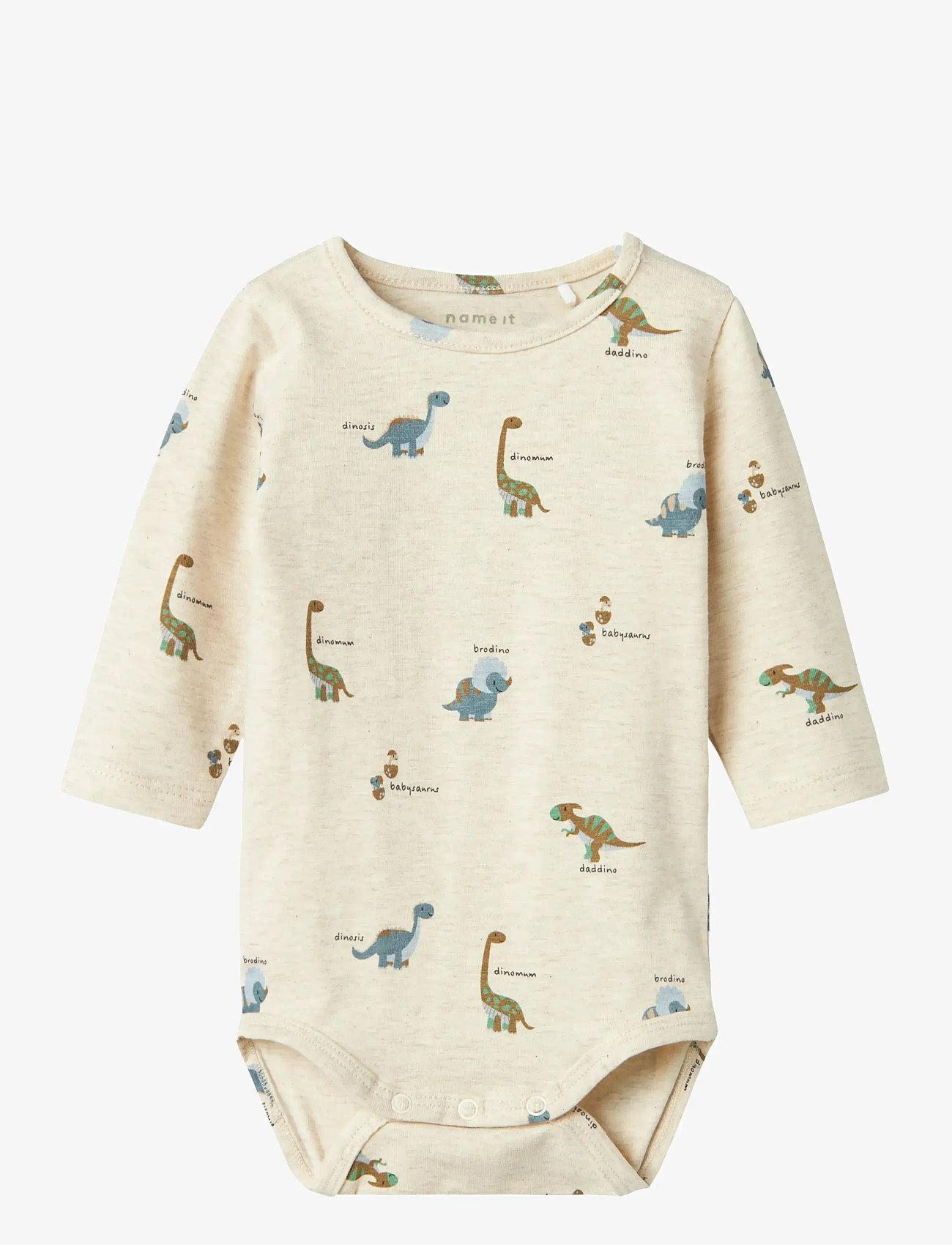 name it - NBMDINOS LS BODY - peyote melange - 0