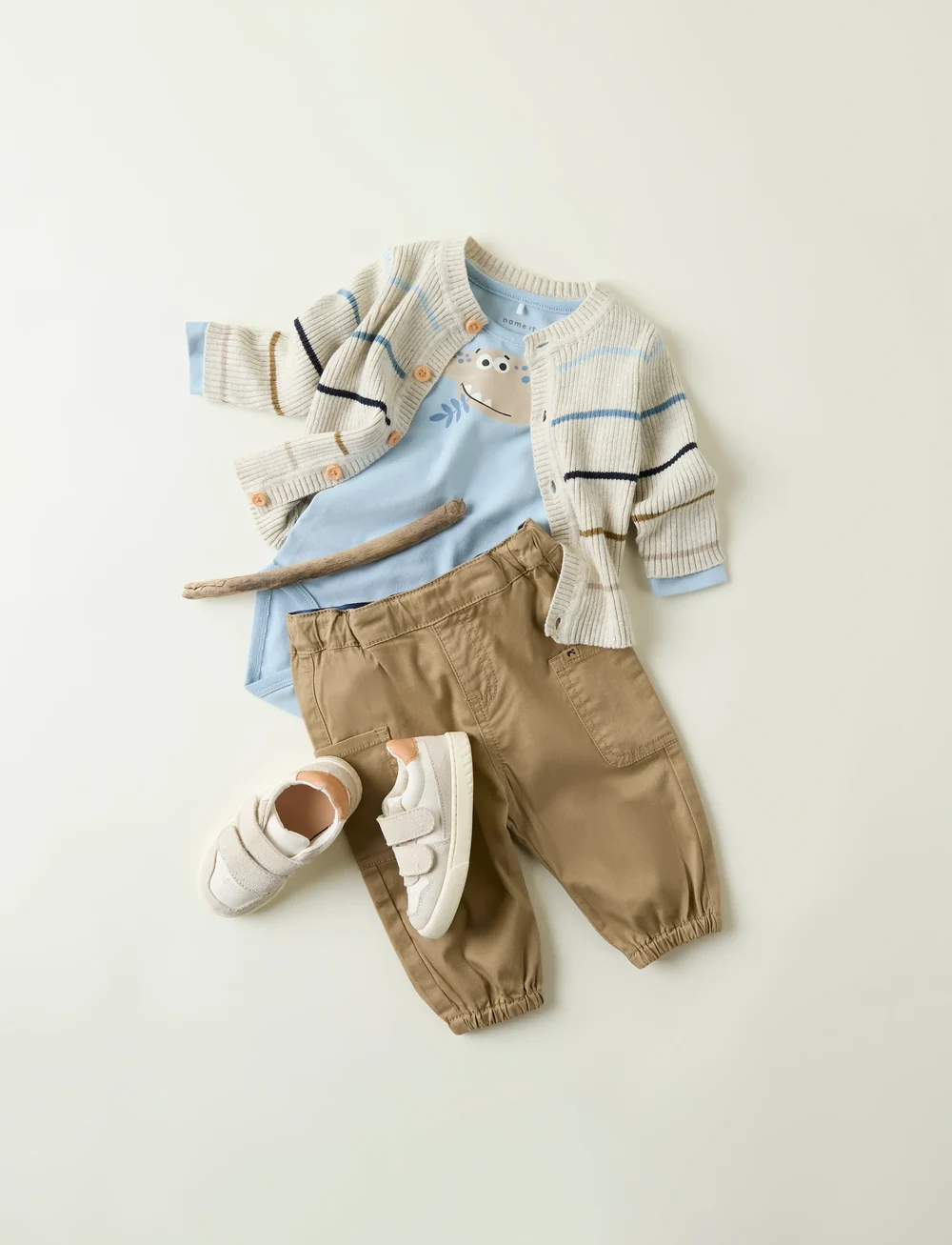 name it - NBMDALTON LS BODY - långärmade bodies - celestial blue - 2