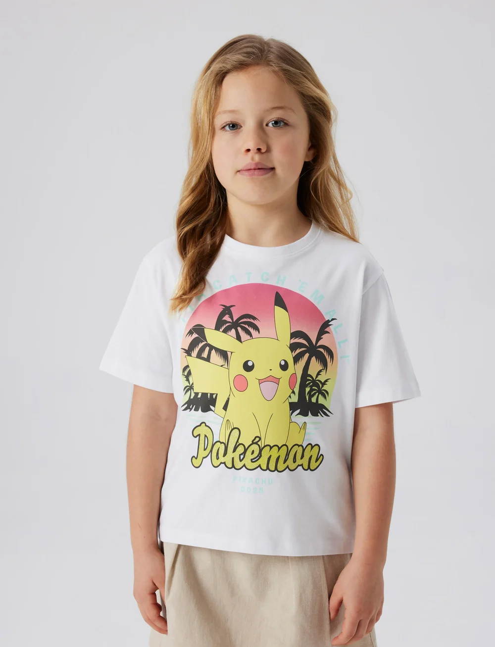 name it - NKFFAMI POKEMON SS NREG TOP SKY - kortærmede t-shirts - bright white - 0