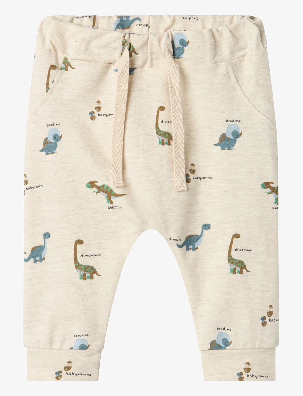 name it - NBMDINOS PANT - baby trousers - peyote melange - 1
