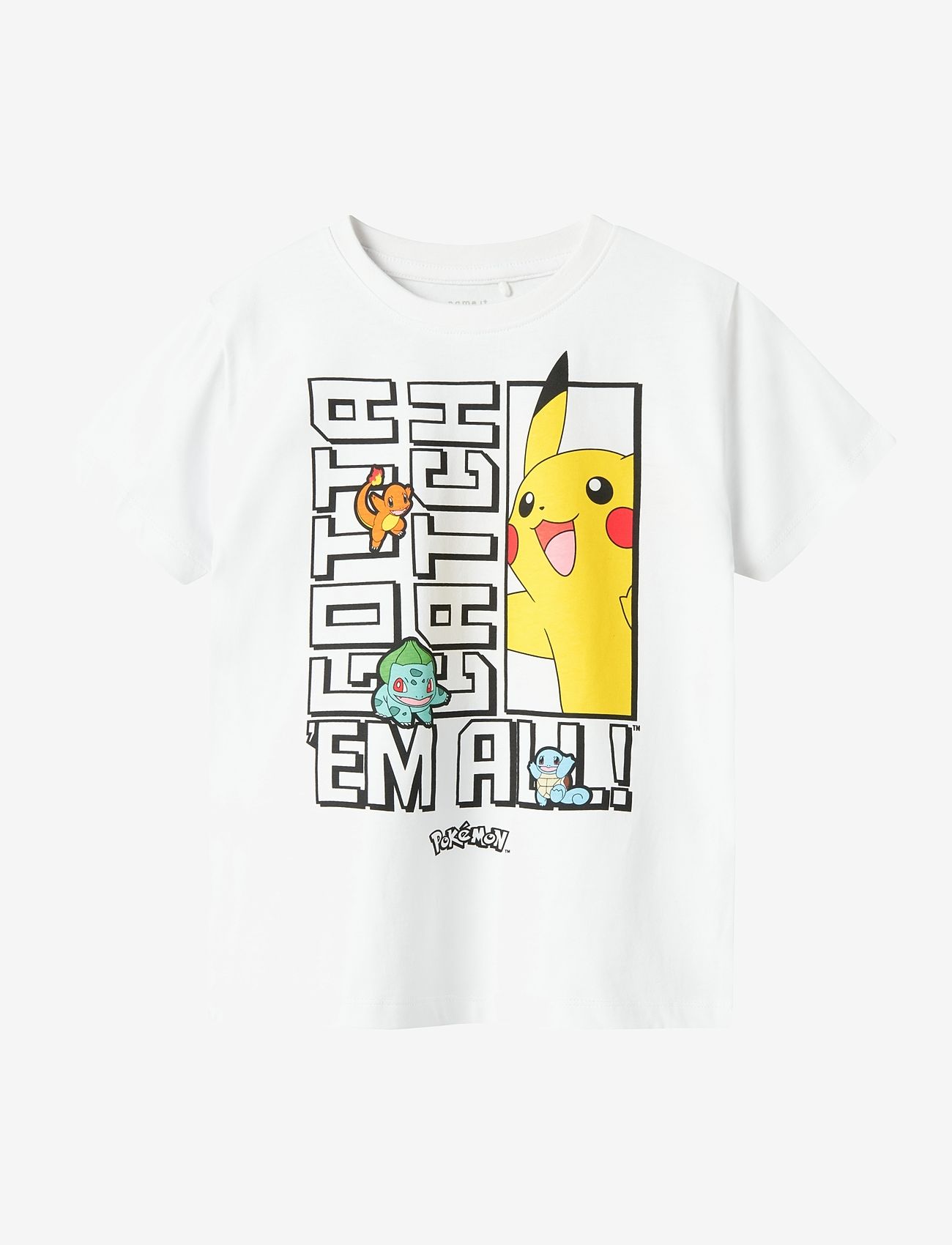 name it - NKMFLAME POKEMON SS TOP NOOS SKY - kortærmede t-shirts - bright white - 0