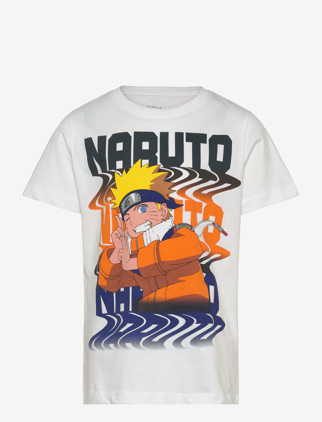 name it - NKMFUKAS NARUTO SS TOP SKY - kurzärmelige - bright white - 1