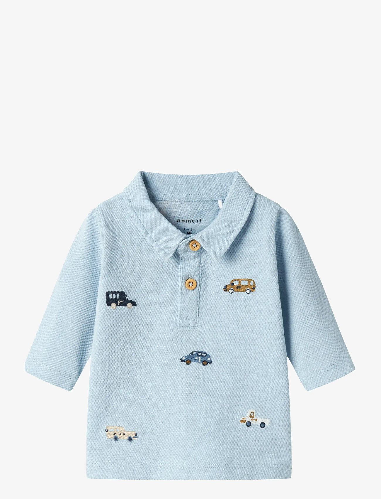 name it - NBMDEXTER LS POLO TOP - celestial blue - 0