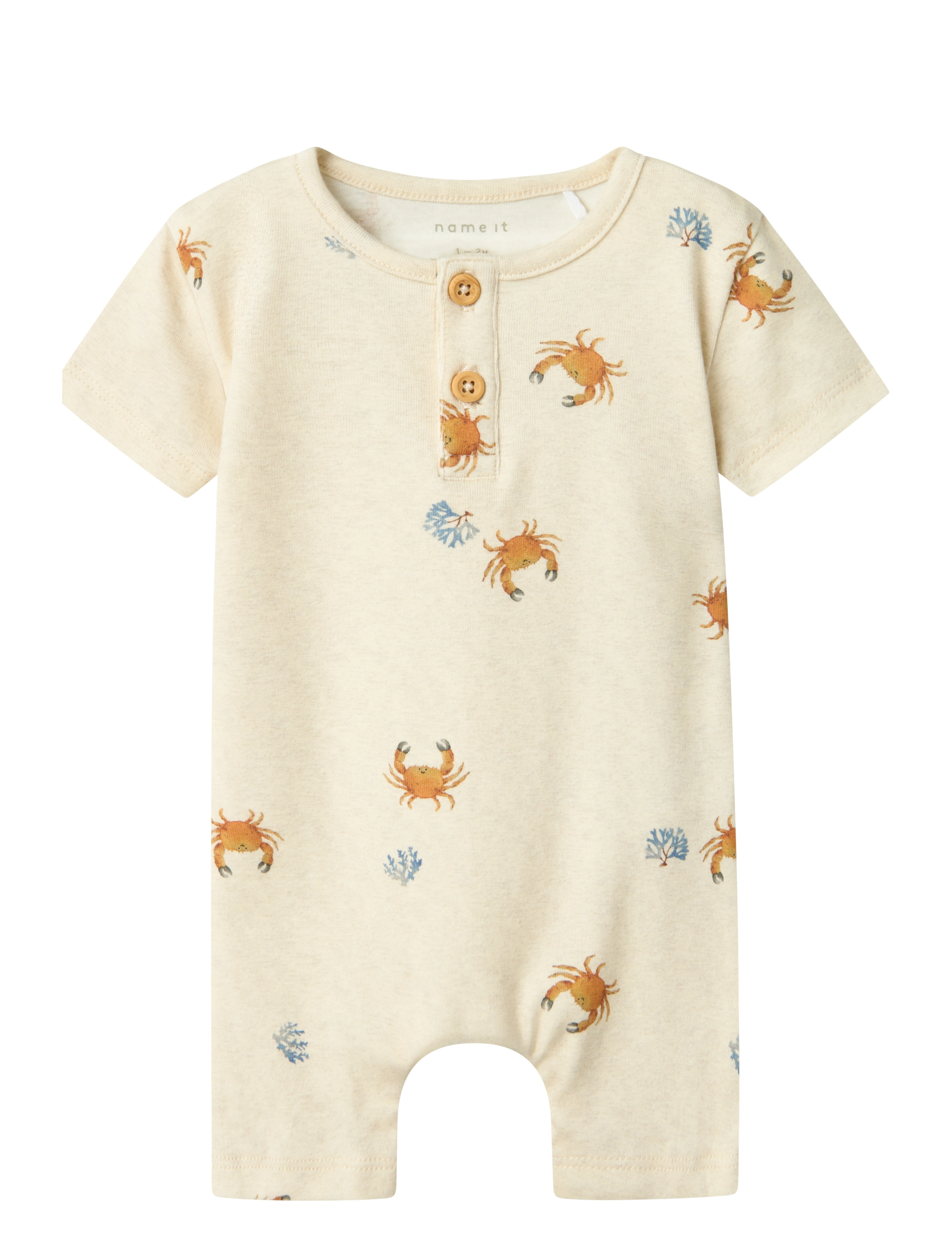 name it NBMFABIO SUNSUIT - Strampler - PEYOTE MELANGE / cream
