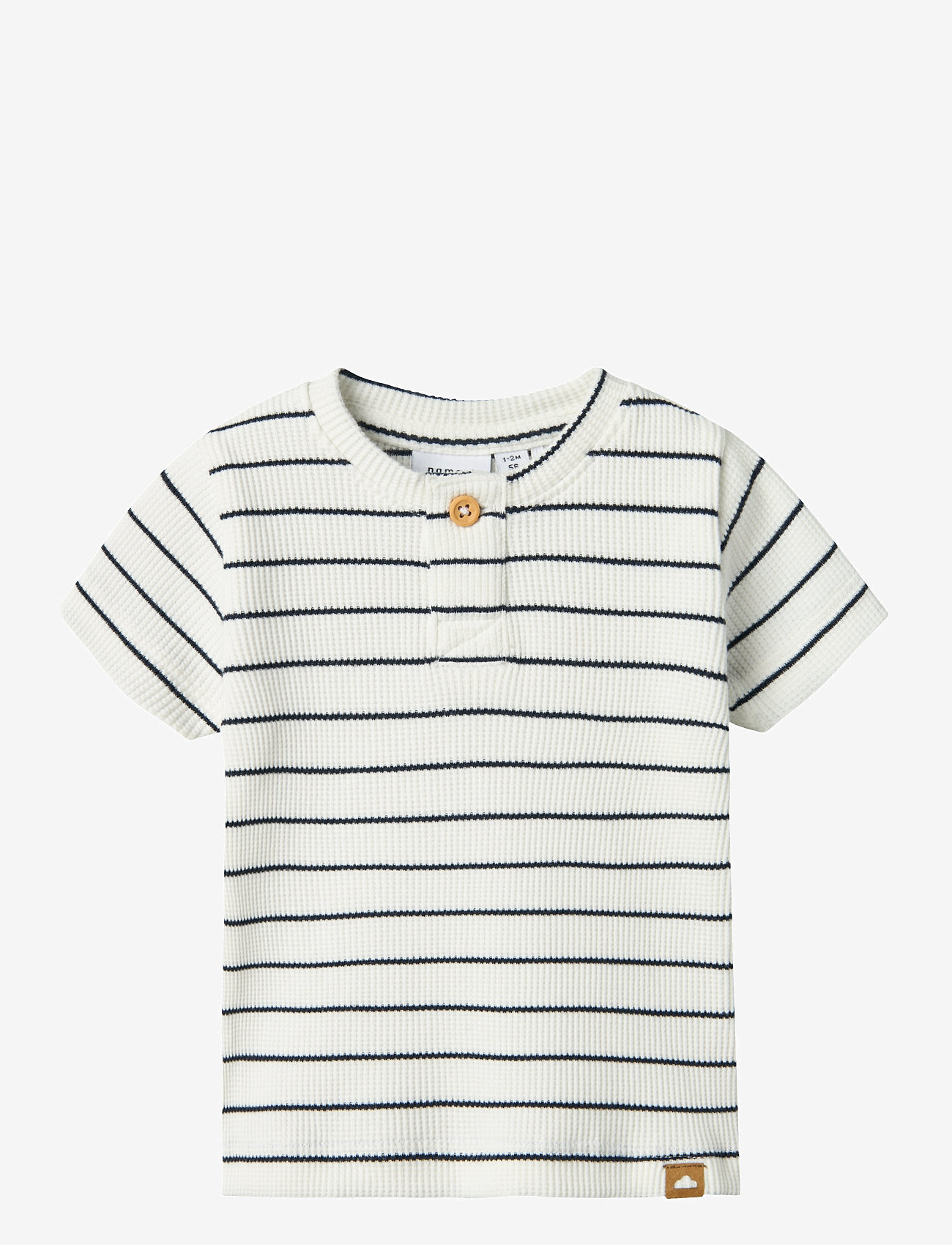 name it - NBMFULLY SS TOP - efterårstøj - cloud dancer - 0