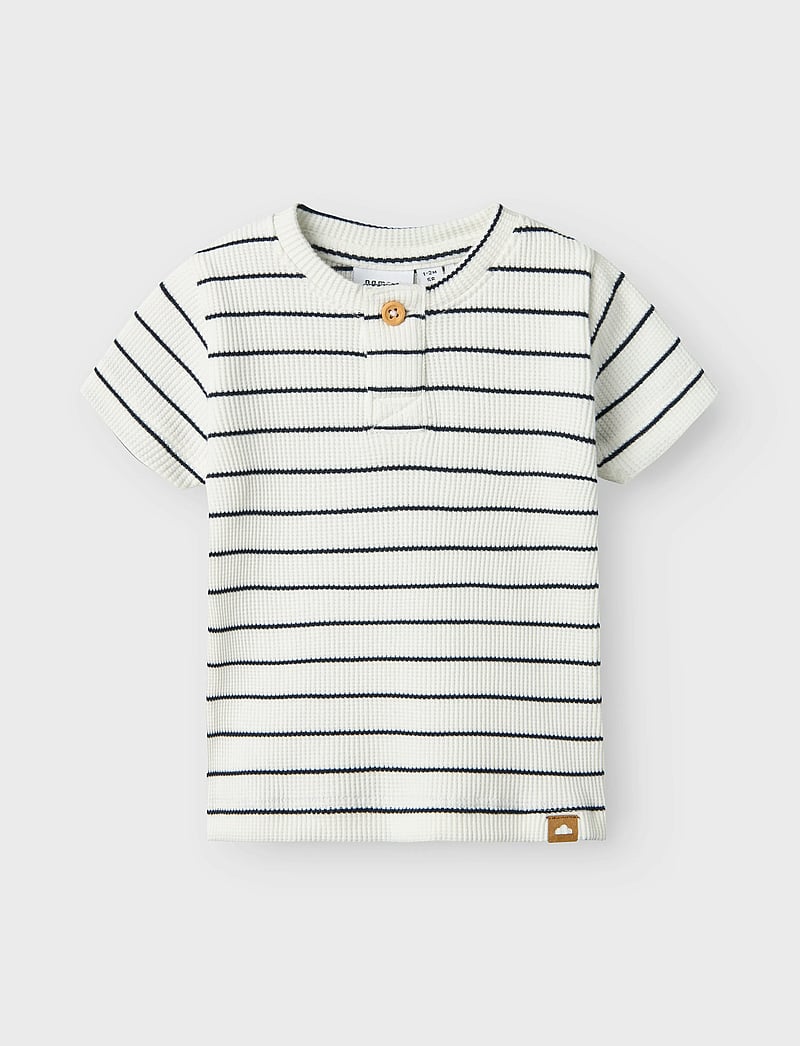 name it - NBMFULLY SS TOP - short-sleeved t-shirts - cloud dancer - 0