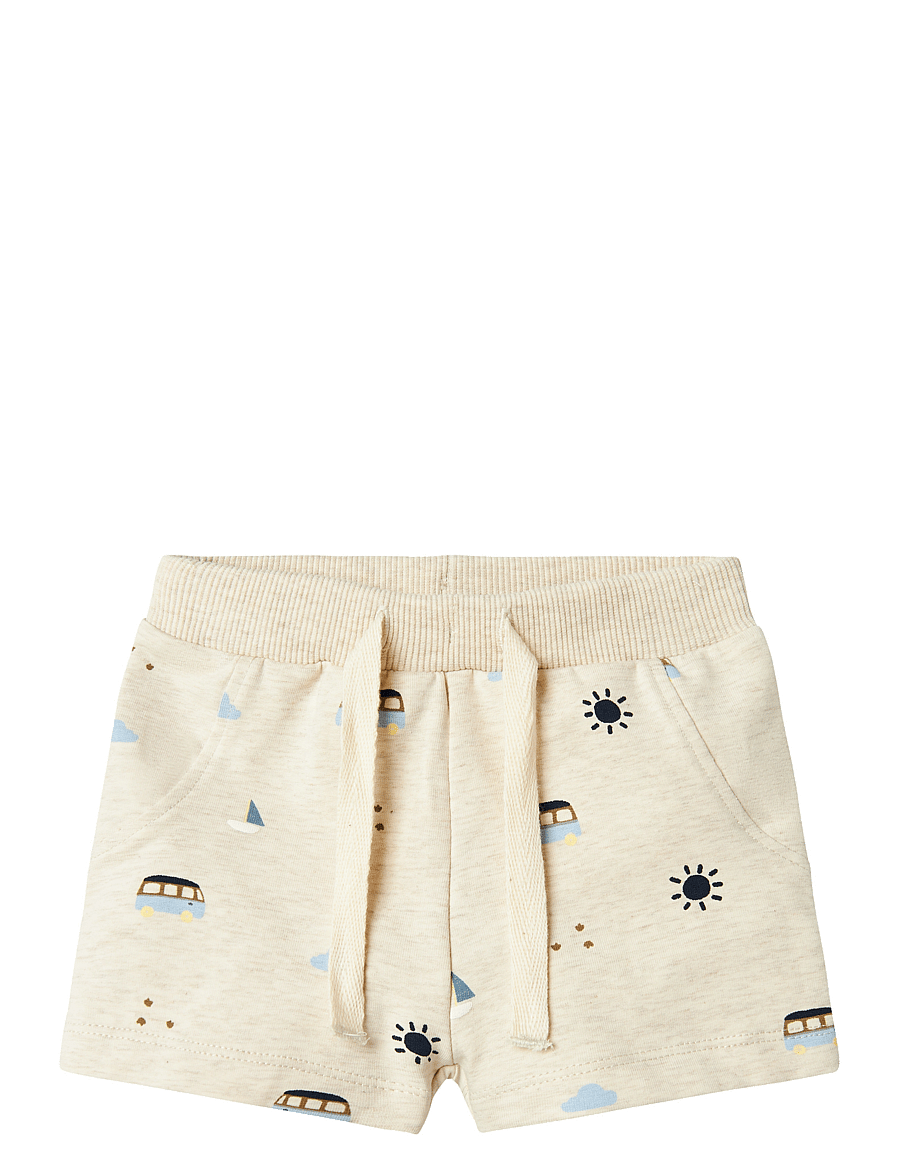 name it - NBMFRIS LIGHT SWEAT SHORTS - sweatshorts - peyote melange - 1