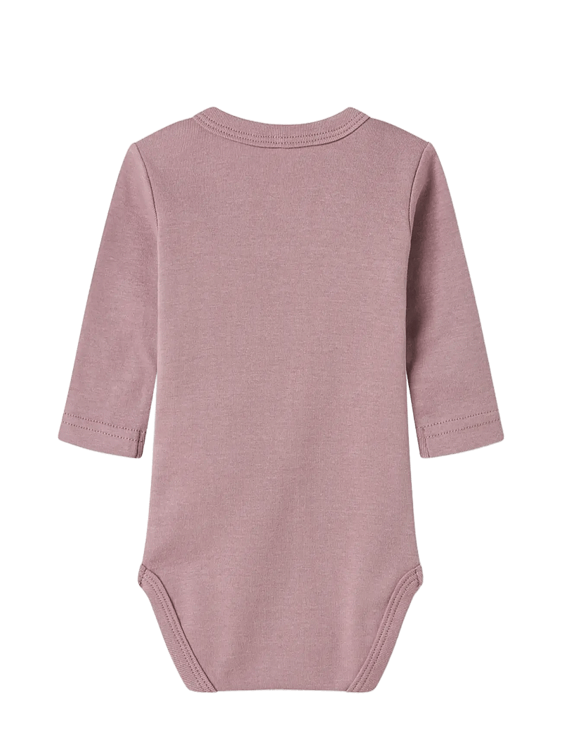 name it - NBFBODY 3P LS BARELY PINK BOW NOOS - bodyer i multipack - barely pink - 1