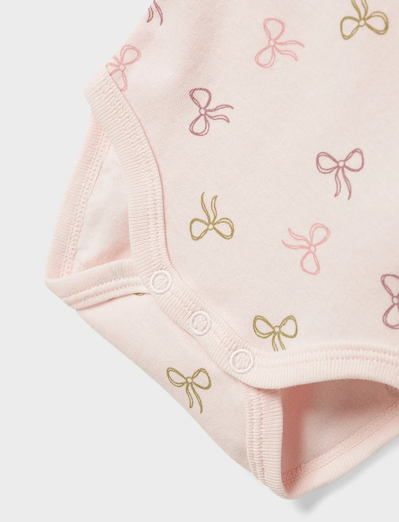 name it - NBFBODY 3P LS BARELY PINK BOW NOOS - bodyer i multipack - barely pink - 2