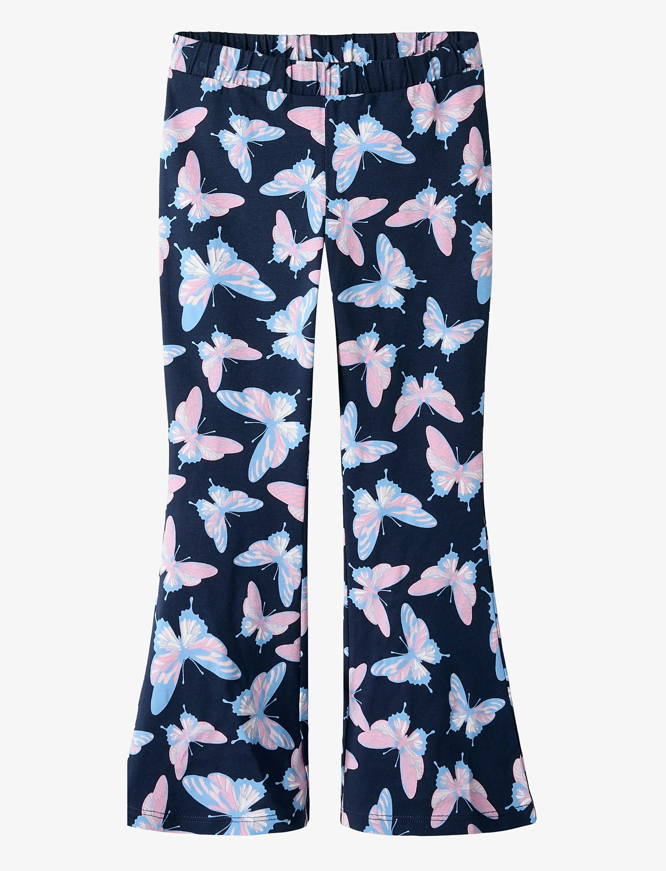 name it - NMFDIMSI FLARED PANT - herbstliche kleidung - navy blazer - 0