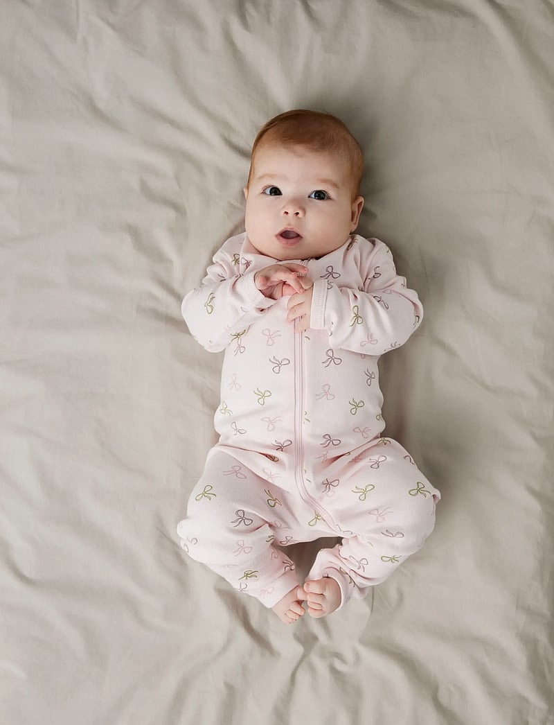 name it - NBFNIGHTSUIT 2P ZIP FF PINK BOW NOOS - sovoveraller - barely pink - 4