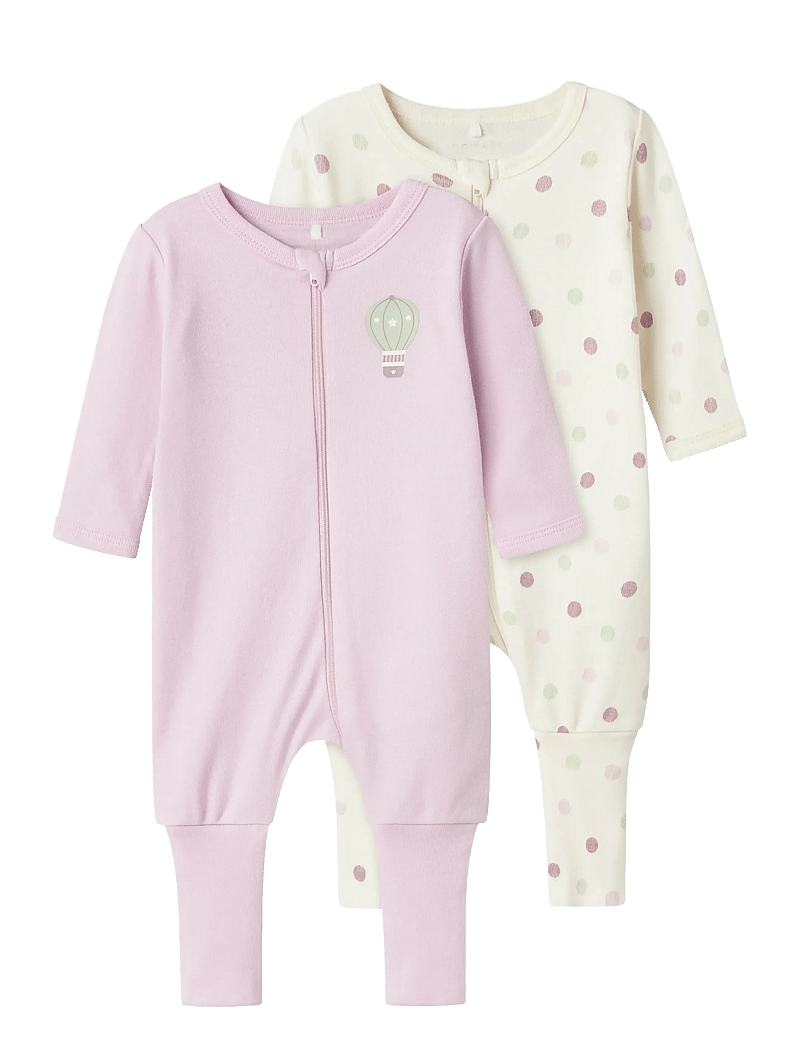 name it - NBFNIGHTSUIT 2P ZIP FF JET DOT NOOS - sovoveraller - jet stream - 1