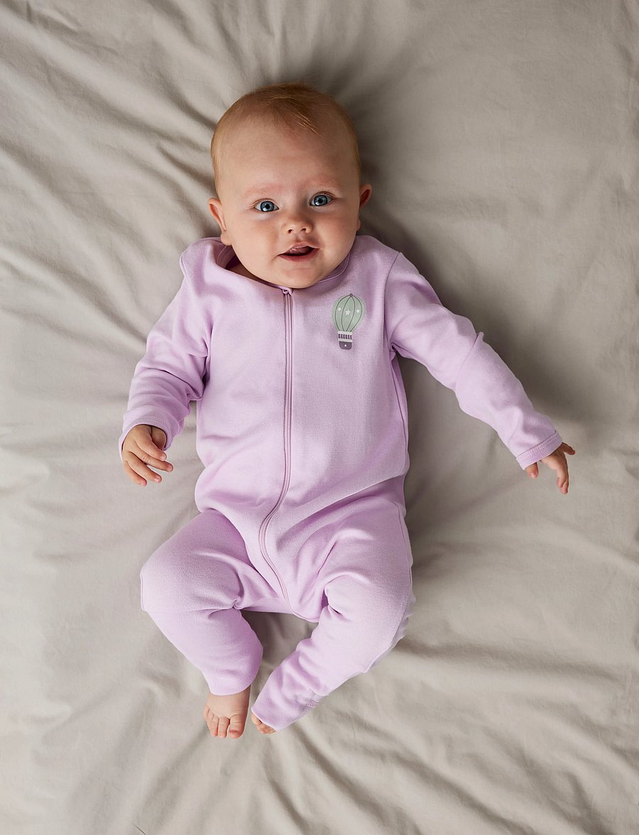 name it - NBFNIGHTSUIT 2P ZIP FF JET DOT NOOS - miego kombinezonai - jet stream - 0