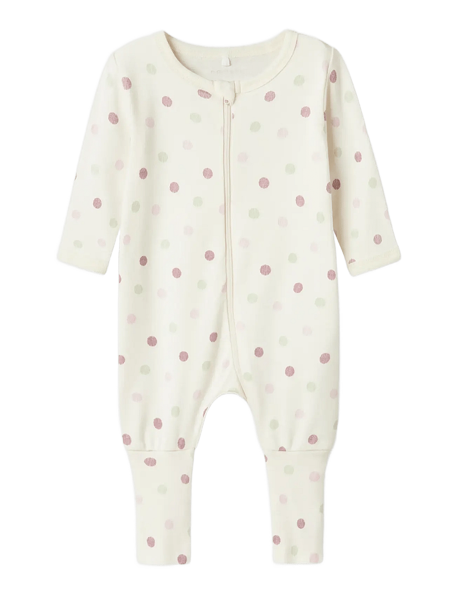 name it - NBFNIGHTSUIT 2P ZIP FF JET DOT NOOS - miego kombinezonai - jet stream - 3