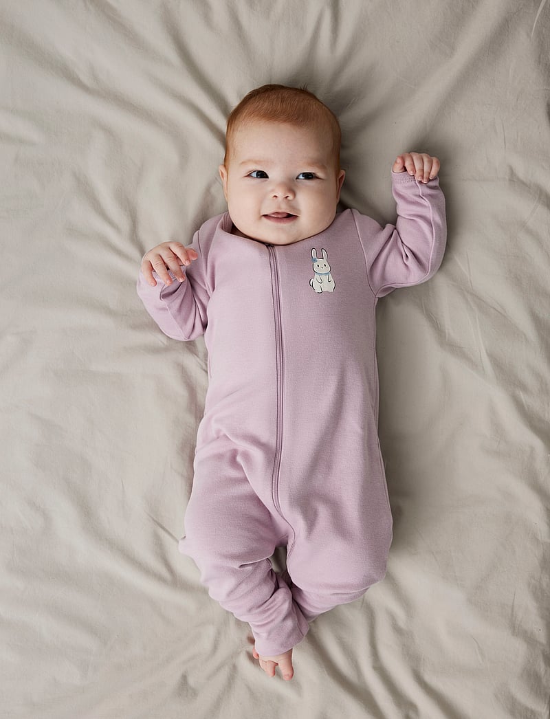 name it - NBFNIGHTSUIT 2P ZIP FF SAND RABBIT NOOS - summer sand - 4