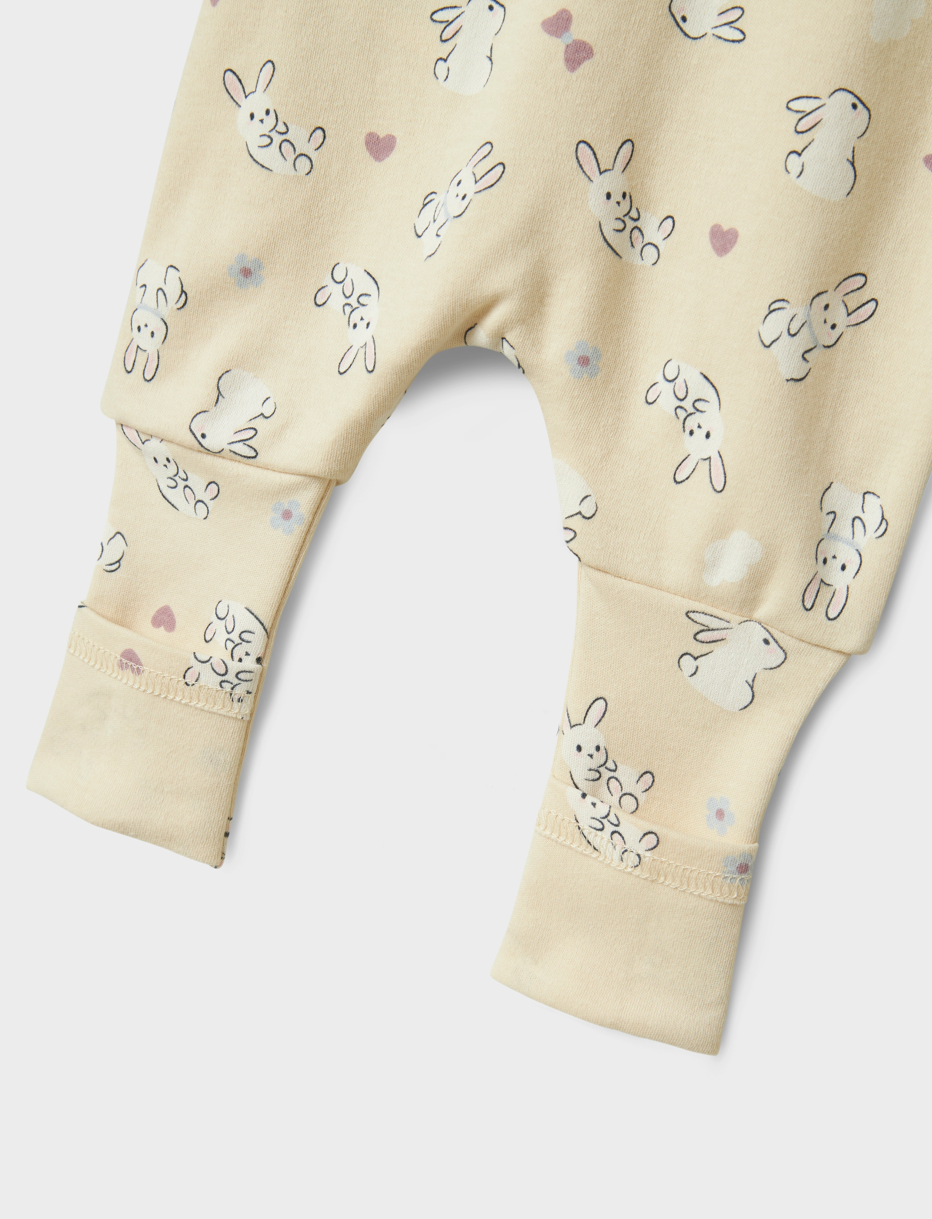 name it - NBFNIGHTSUIT 2P ZIP FF SAND RABBIT NOOS - summer sand - 2