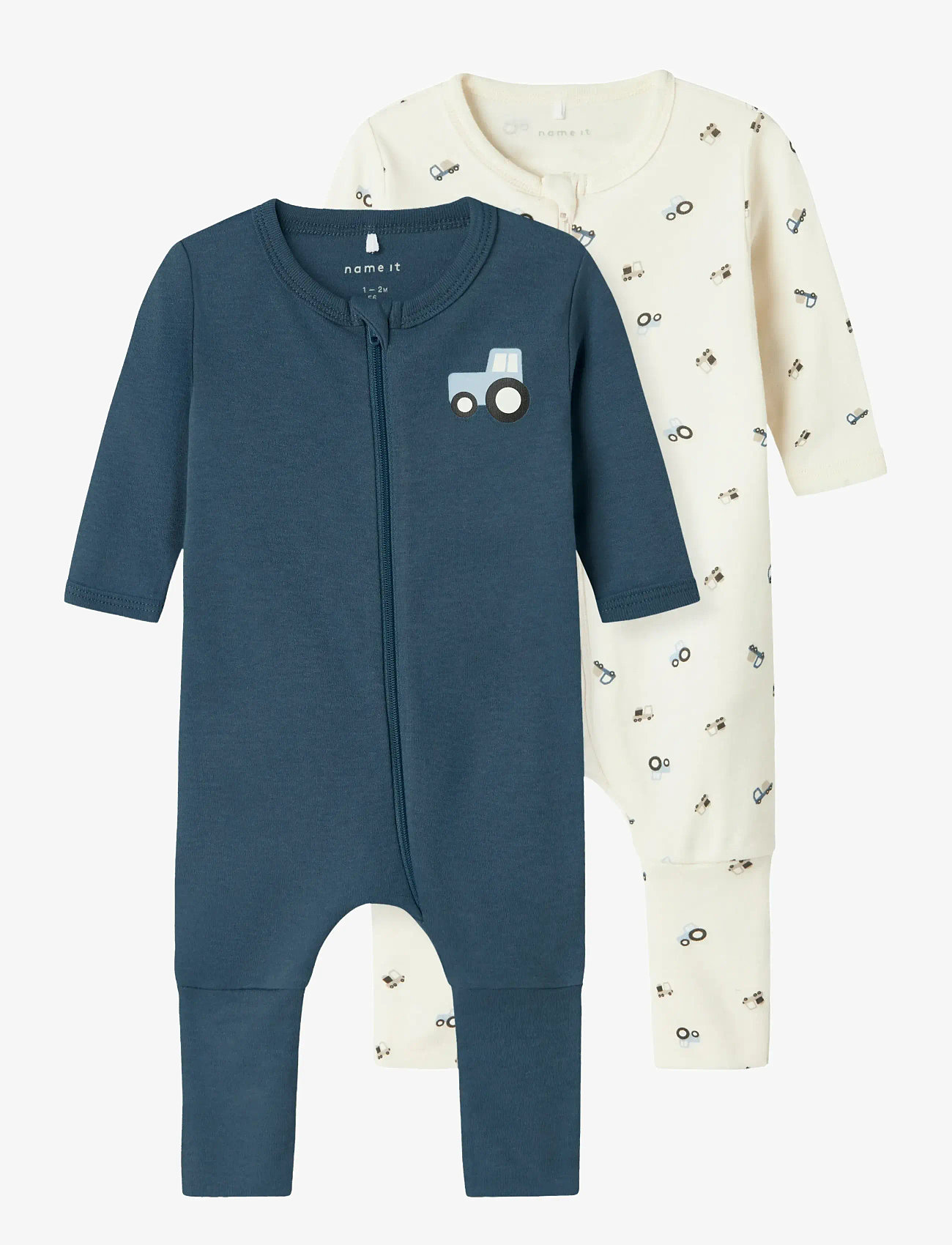 name it - NBMNIGHTSUIT 2P ZIP FF JET TRACTOR NOOS - sovoveraller - jet stream - 1