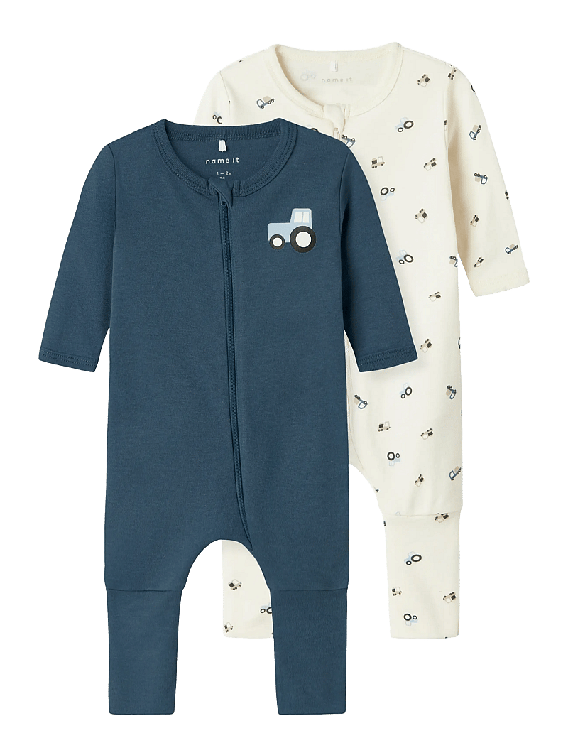 name it - NBMNIGHTSUIT 2P ZIP FF JET TRACTOR NOOS - sovoveraller - jet stream - 1