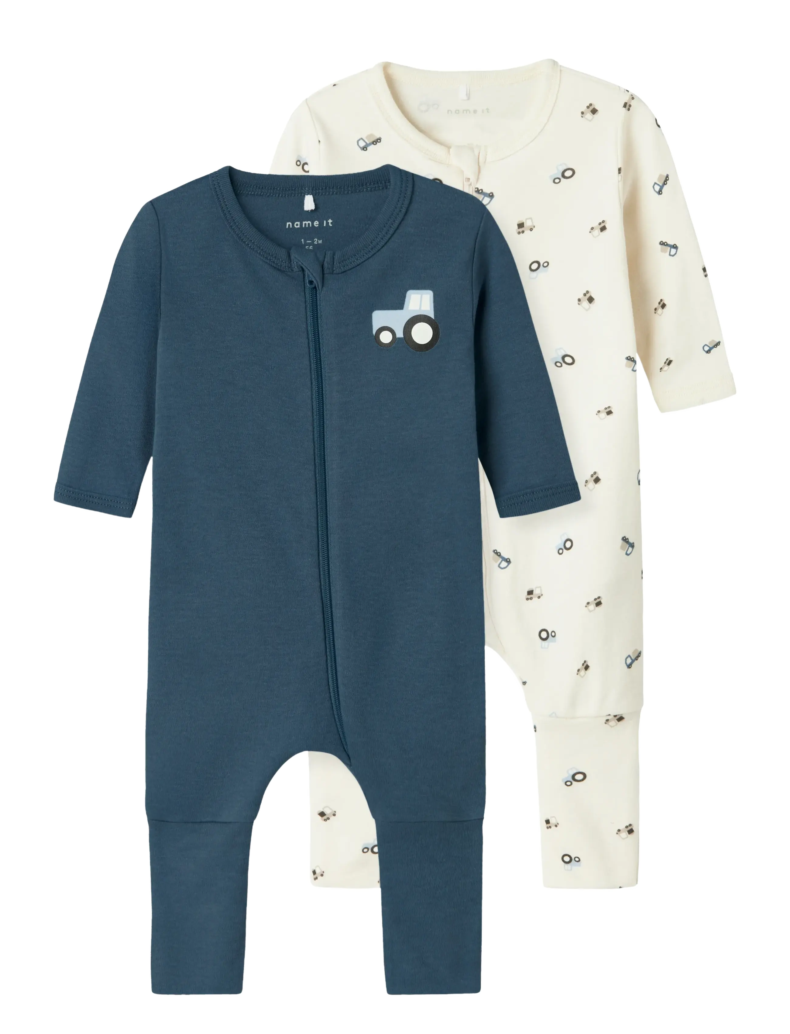 name it - NBMNIGHTSUIT 2P ZIP FF JET TRACTOR NOOS - sovoveraller - jet stream - 1