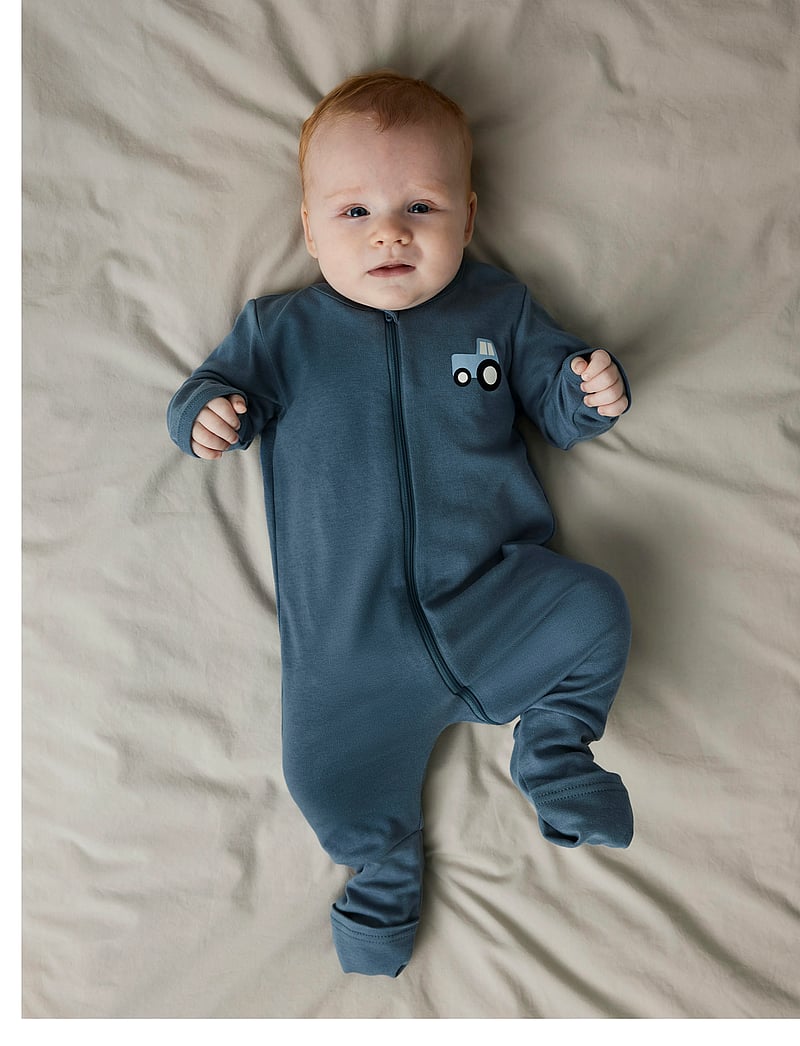 name it - NBMNIGHTSUIT 2P ZIP FF JET TRACTOR NOOS - schlafoveralls - jet stream - 3