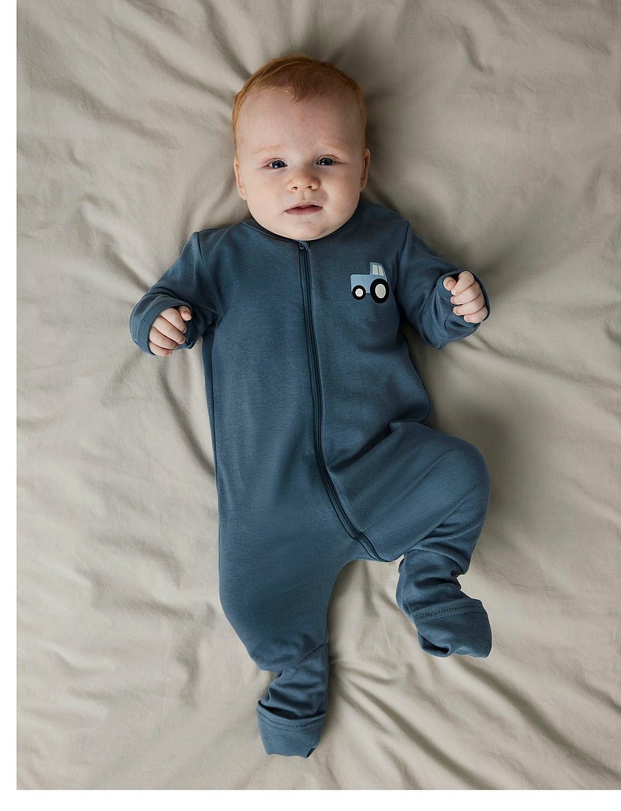 name it - NBMNIGHTSUIT 2P ZIP FF JET TRACTOR NOOS - miego kombinezonai - jet stream - 3