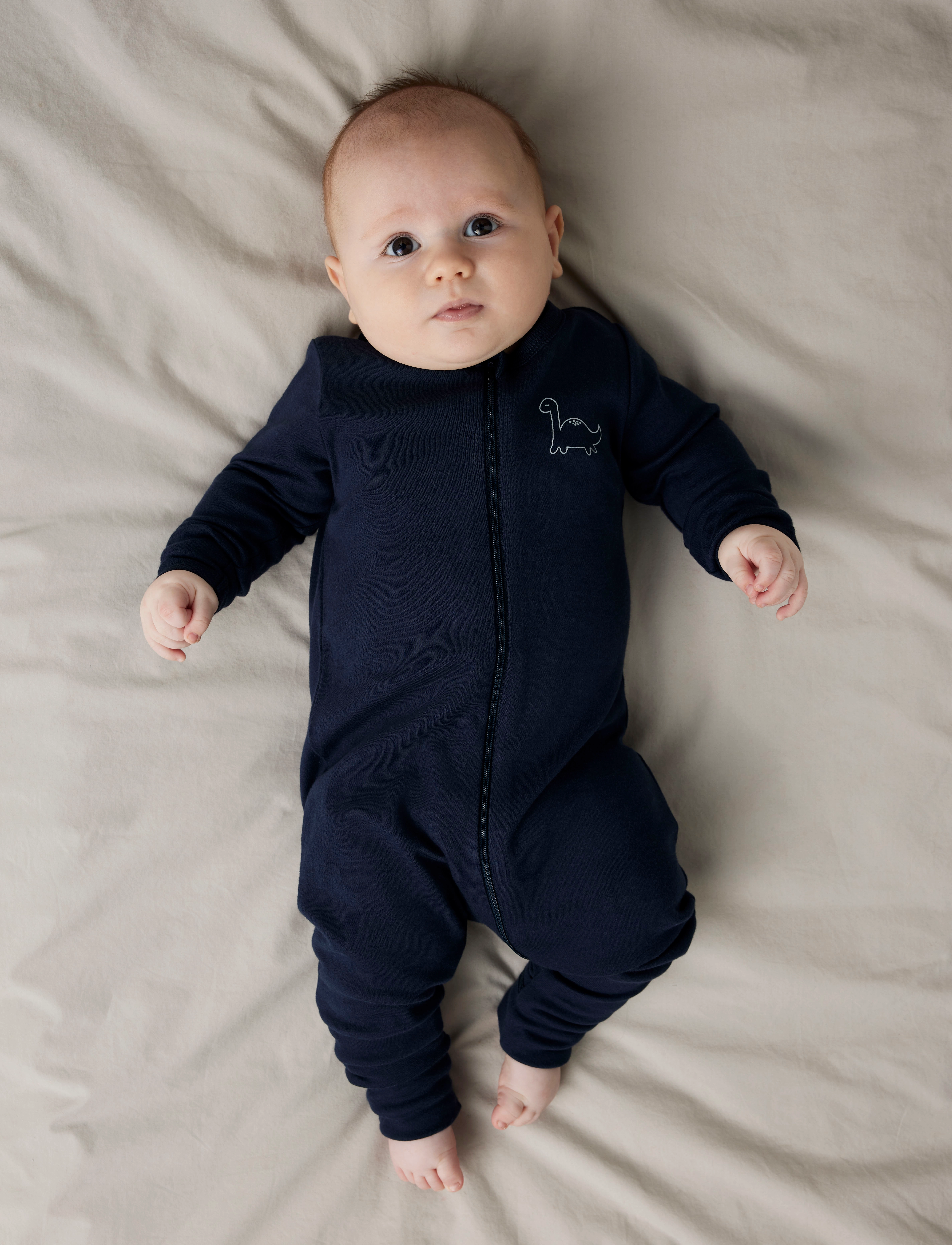 name it - NBMNIGHTSUIT 2P ZIP FF GREY DINO NOOS - apģērbs gulēšanai - grey melange - 4