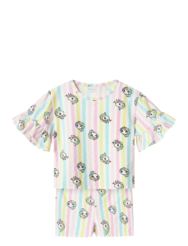 name it - NMFMIDIS MLP SS NREG SHORTSSET CPLG - undertøjssæt - pink frosting - 0
