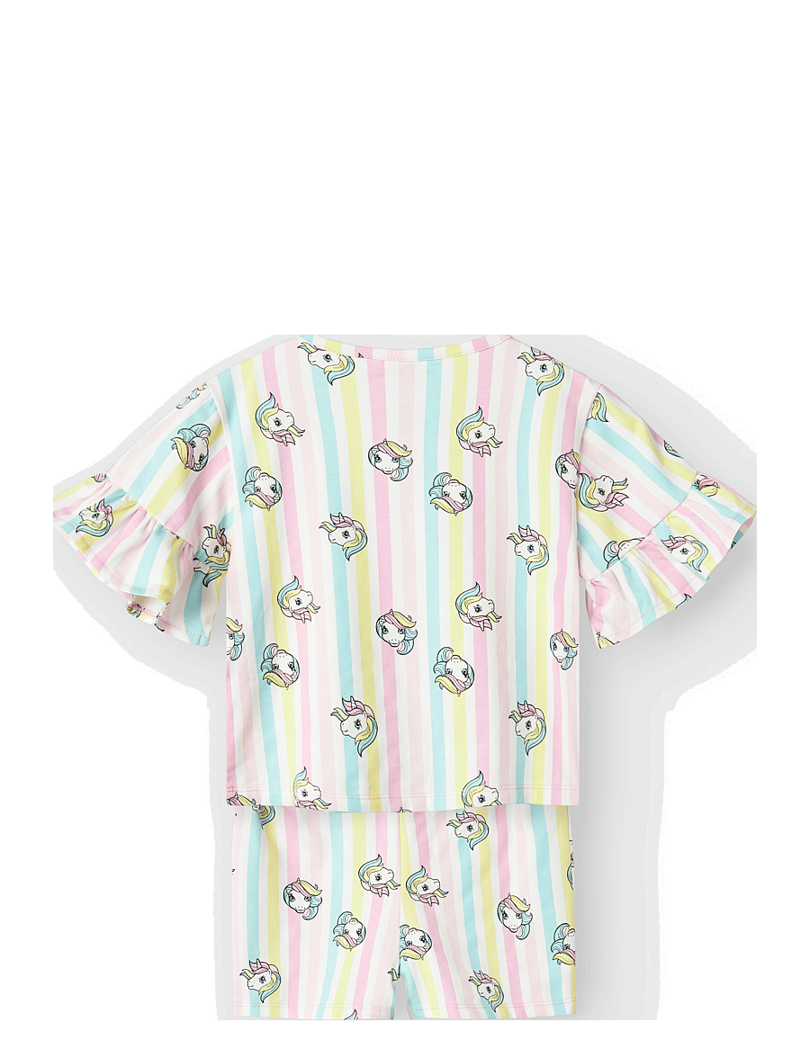 name it - NMFMIDIS MLP SS NREG SHORTSSET CPLG - pesukomplektid - pink frosting - 1