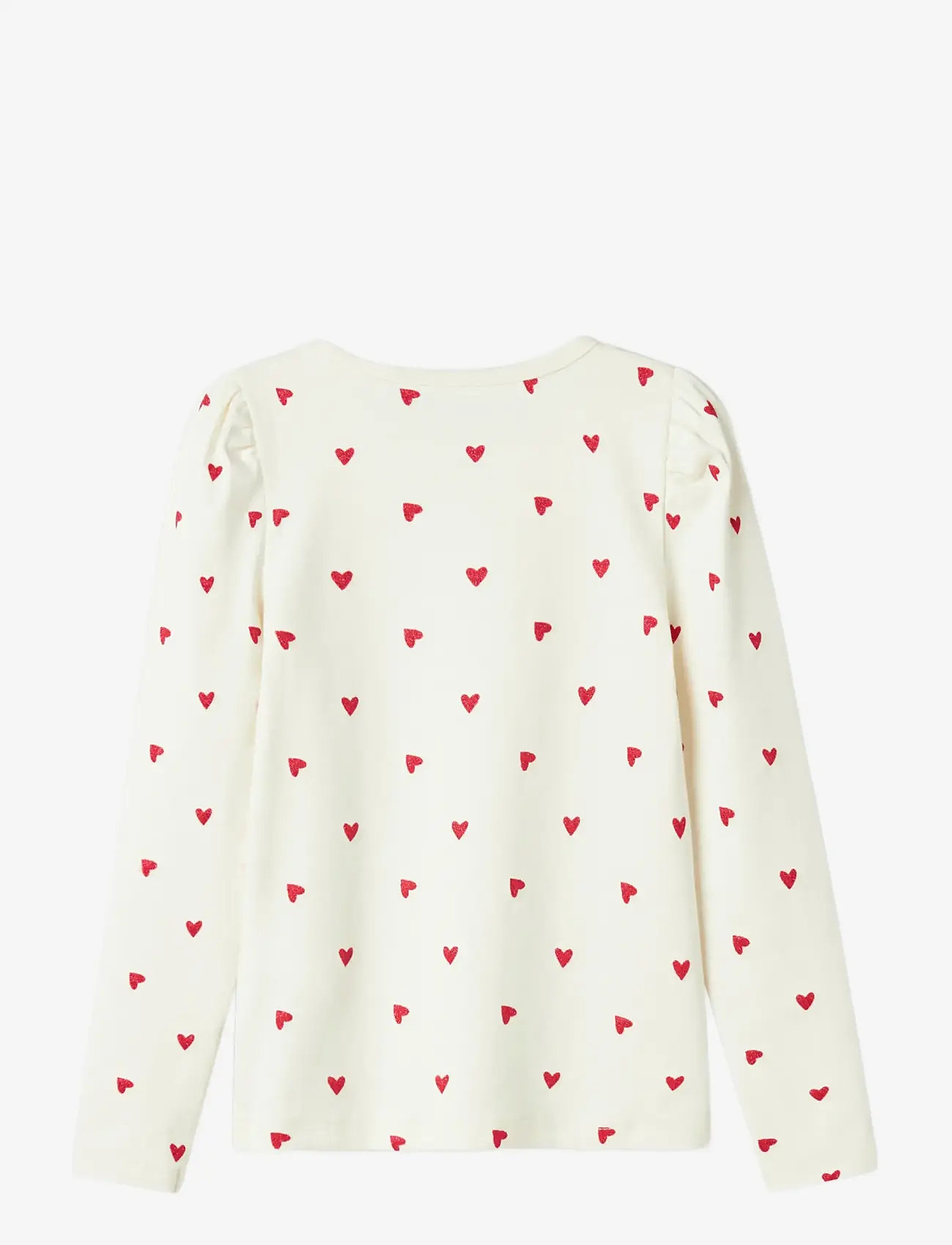 name it - NMFDHEART XSL LS TOP - cloud dancer - 1