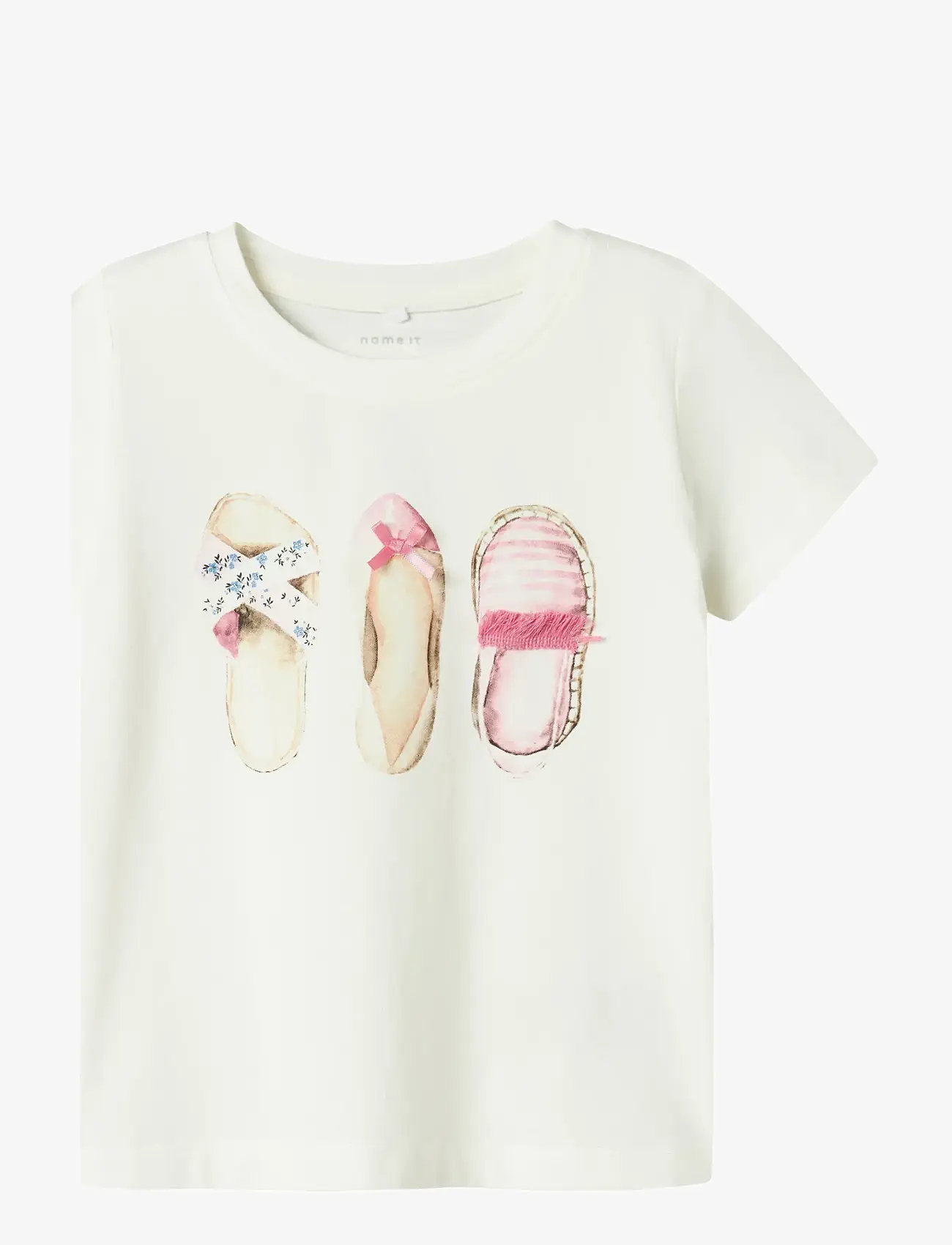 name it - NMFDESSY SS TOP - autumn clothing - cloud dancer - 0