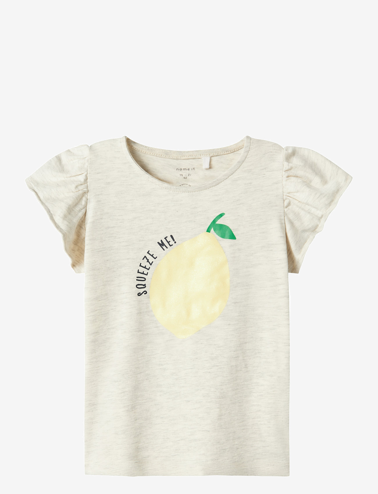 name it - NMFFOLLYGLITTER SS TOP BOX - efterårstøj - peyote melange - 0