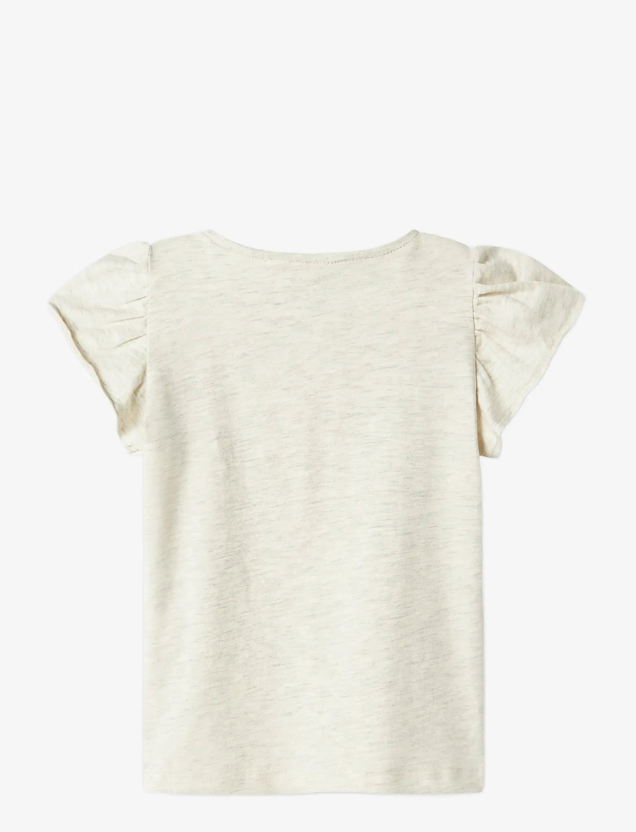 name it - NMFFOLLYGLITTER SS TOP BOX - efterårstøj - peyote melange - 1