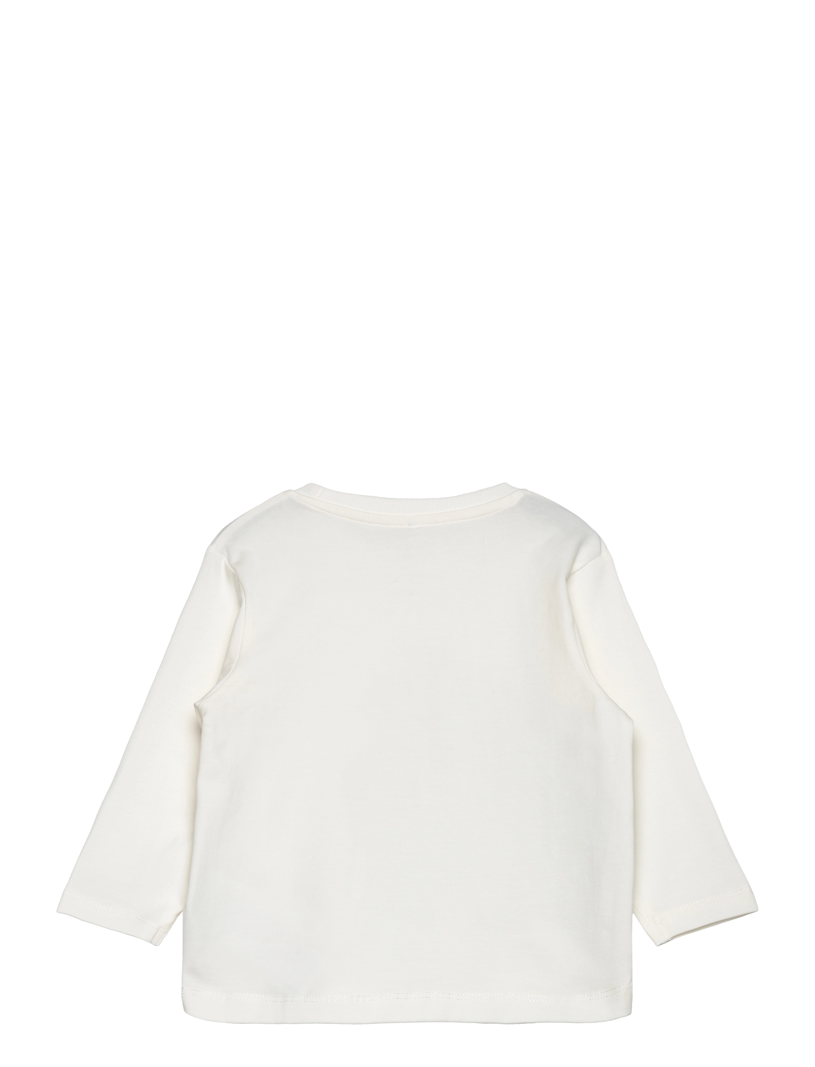 name it - NMMDUSTY NREG LS TOP BOX - langermede t-skjorter - cloud dancer - 1