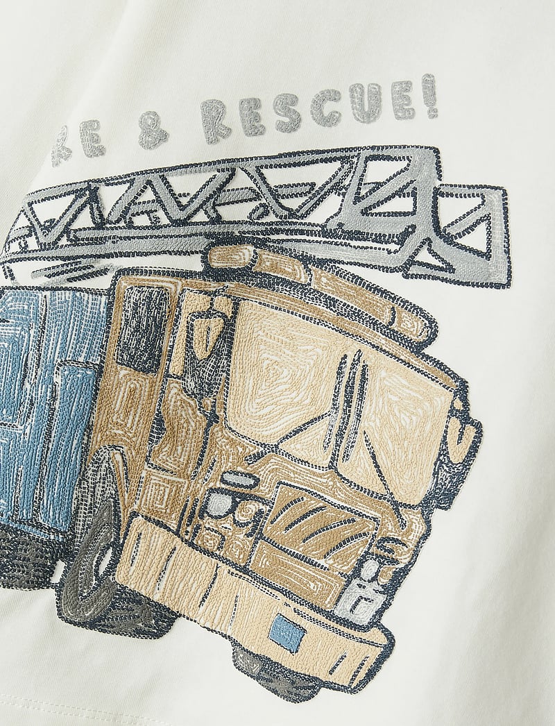 name it - NMMDUSTY NREG LS TOP BOX - långärmade t-shirts - cloud dancer - 2