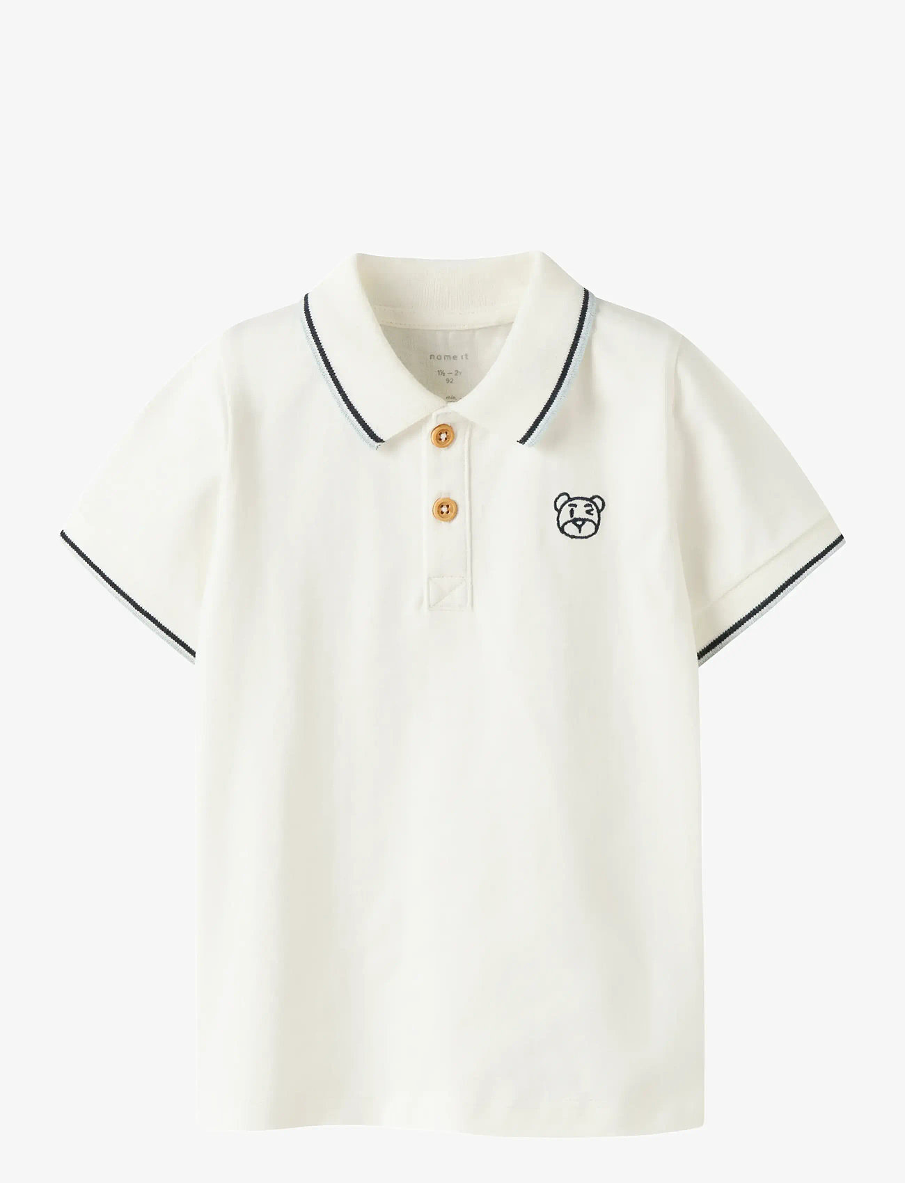 name it - NMMDAKAN SS POLO - lühikeste varrukatega polod - cloud dancer - 0