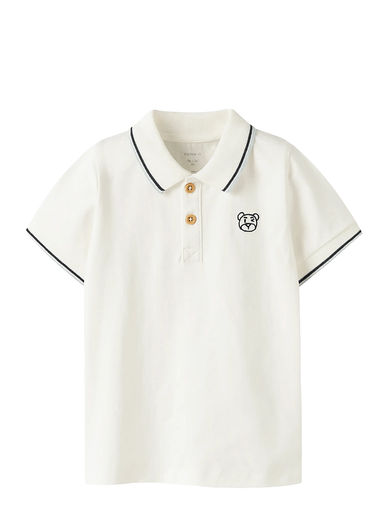 name it - NMMDAKAN SS POLO - lyhythihaiset - cloud dancer - 0