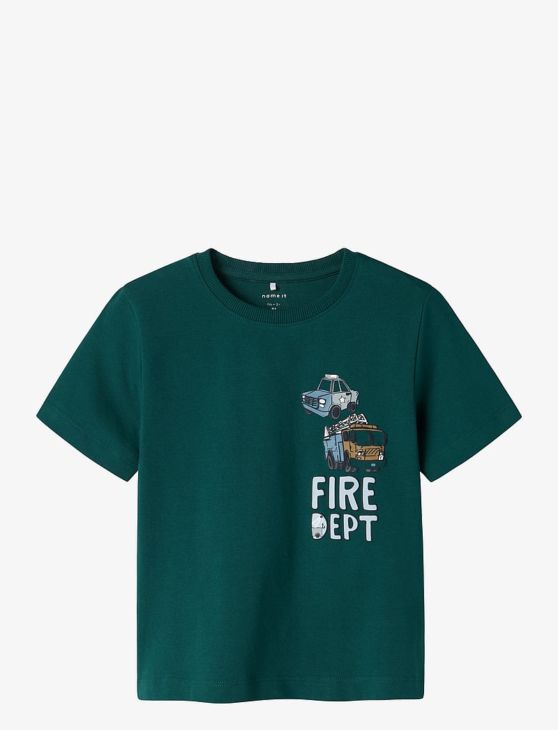 name it - NMMDREW NREG SS TOP BOX - kurzärmelige - forest biome - 0