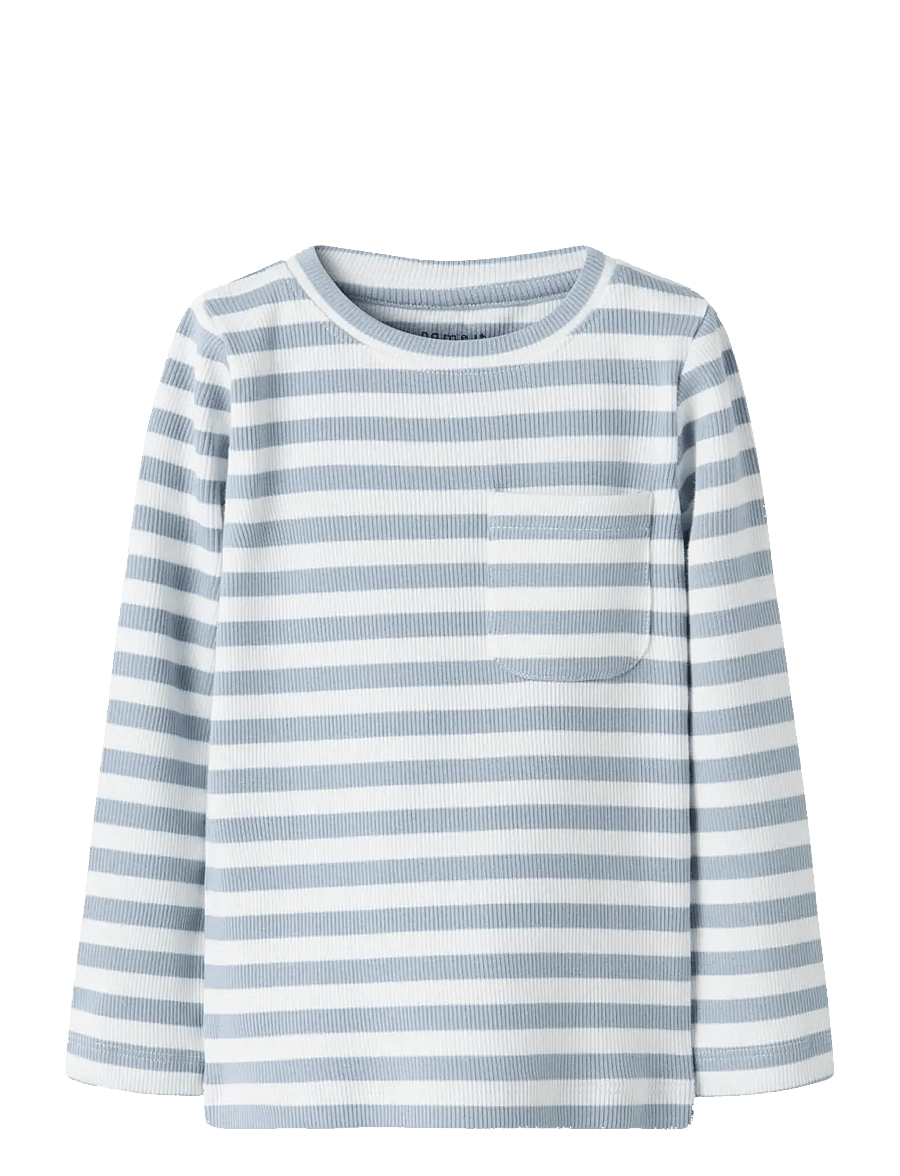name it - NMMDEKAB SLIM LS TOP - langärmelig - blue fog - 0
