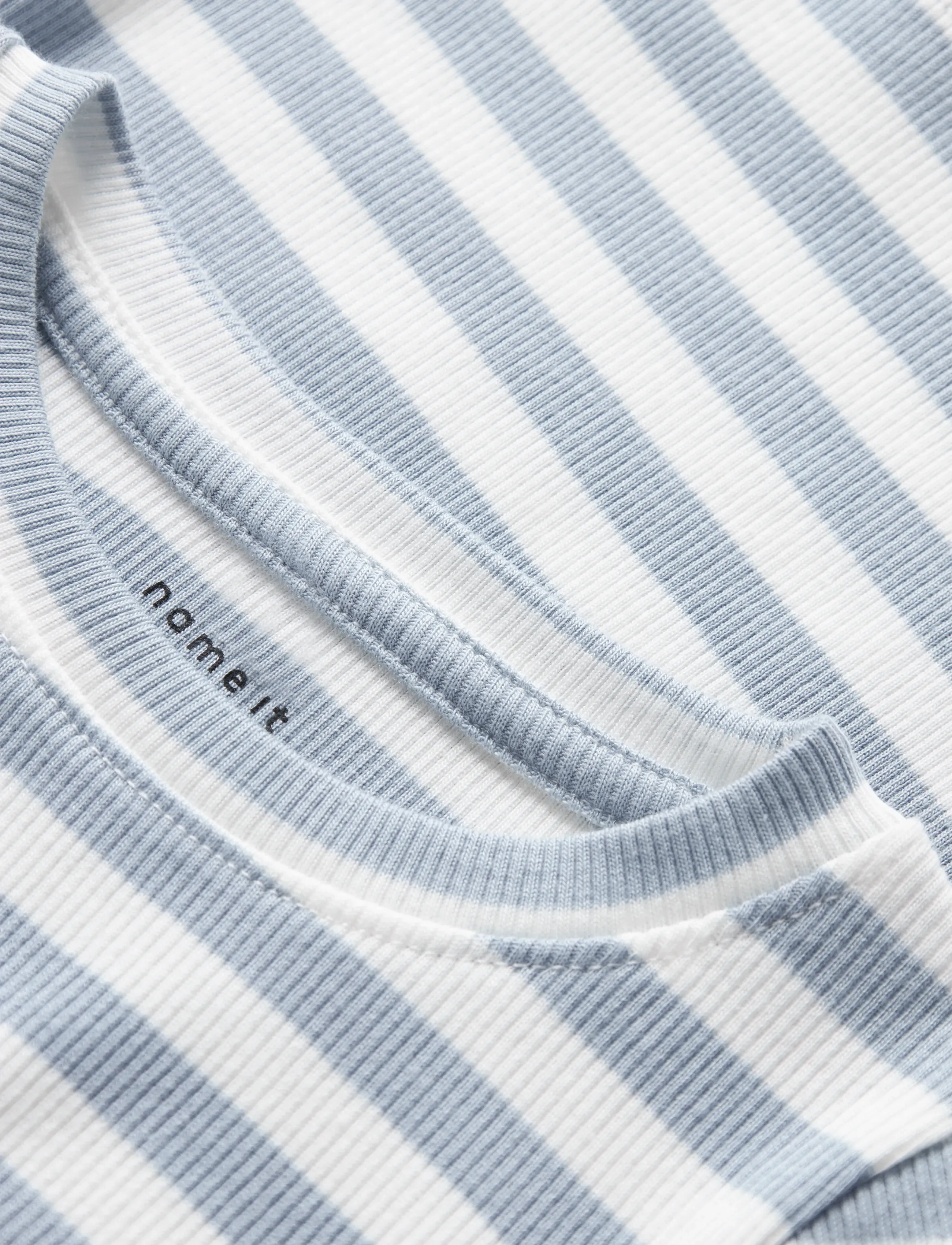 name it - NMMDEKAB SLIM LS TOP - langærmede t-shirts - blue fog - 2