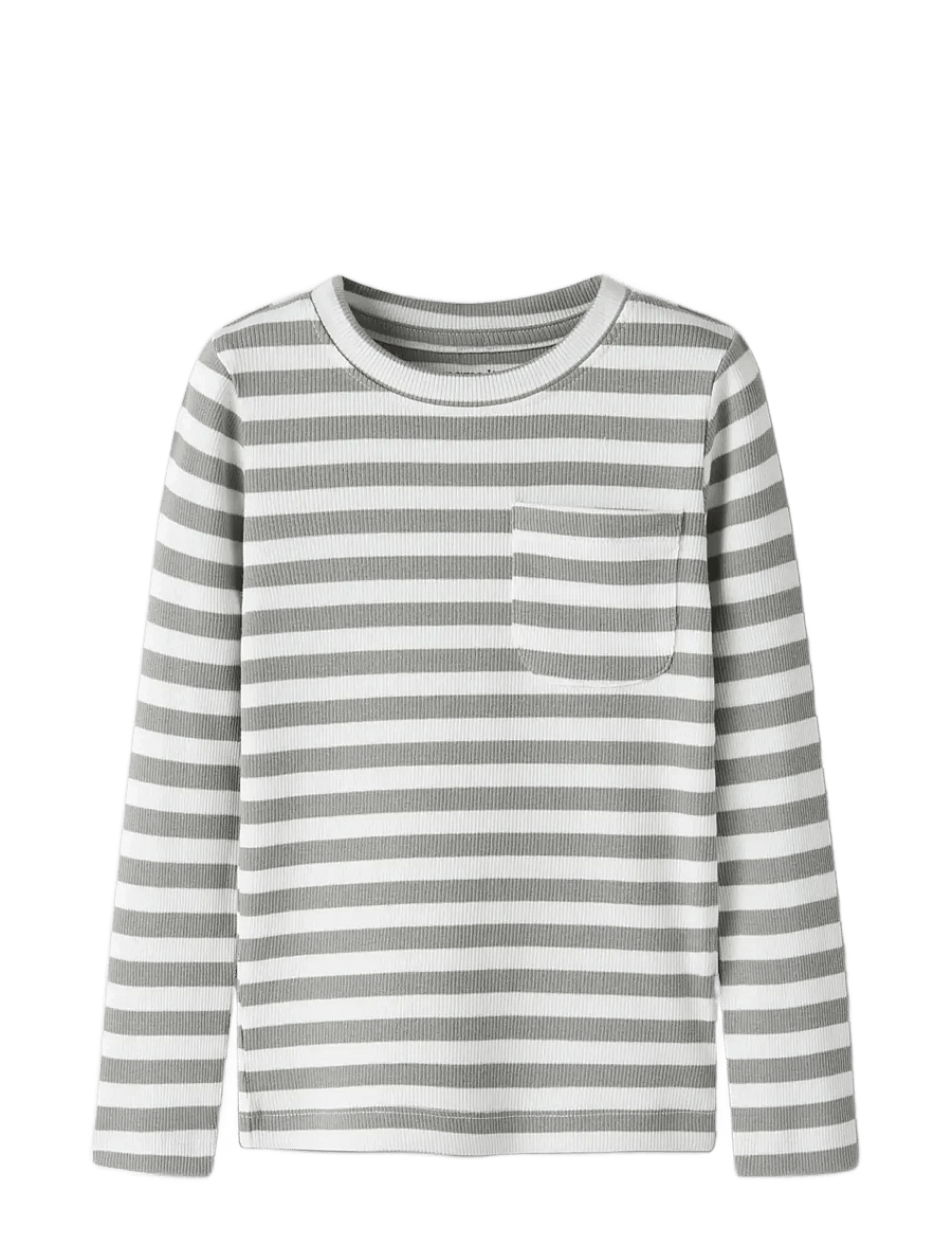 name it - NMMDEKAB SLIM LS TOP - t-shirts à manches longues - shadow - 2