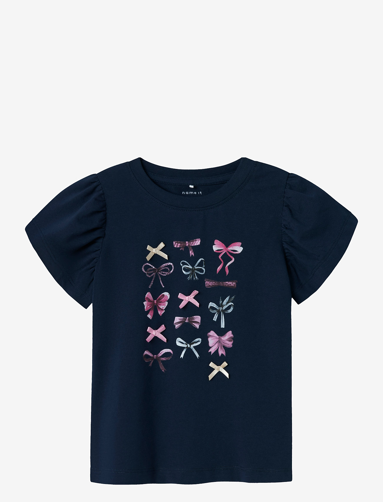 name it - NMFFILLY SS TOP - höstkläder - navy blazer - 0