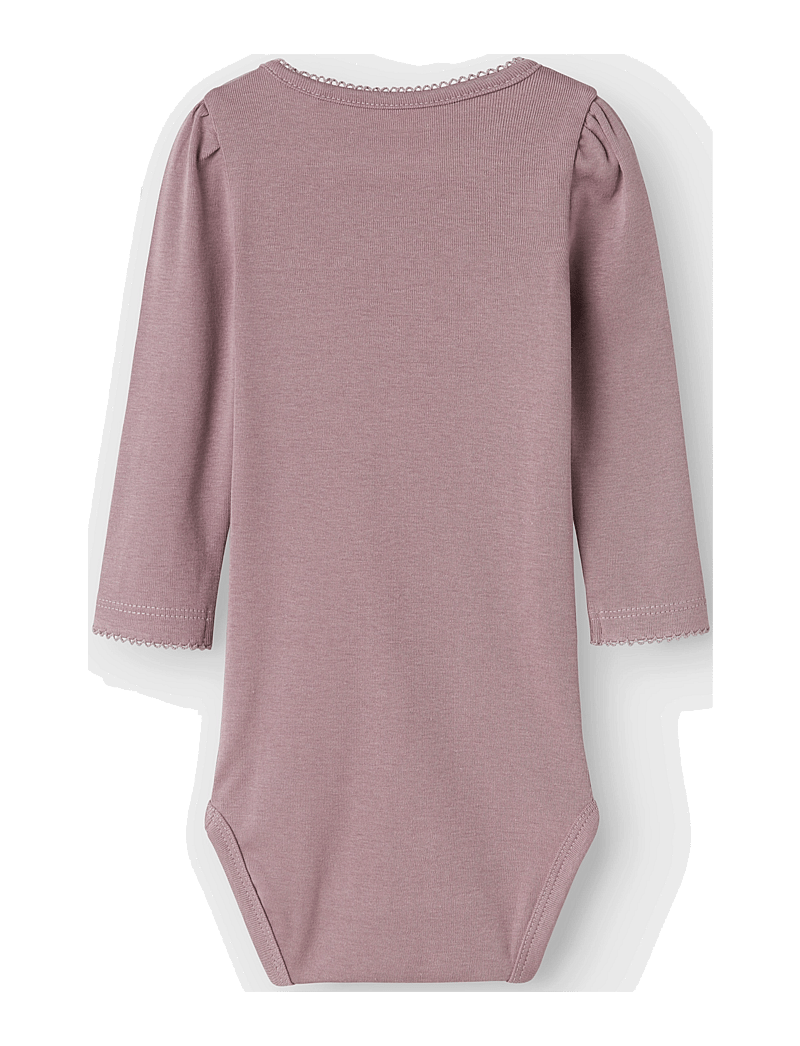 name it - NBFFALLON LS BODY - langærmede bodyer - elderberry - 1