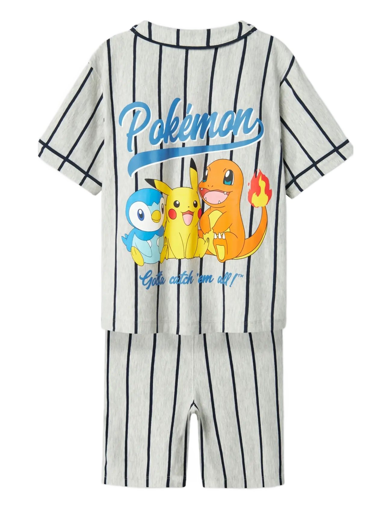 name it - NKMMASKA POKEMON NREG SHORTSSET SKY - light grey melange - 1