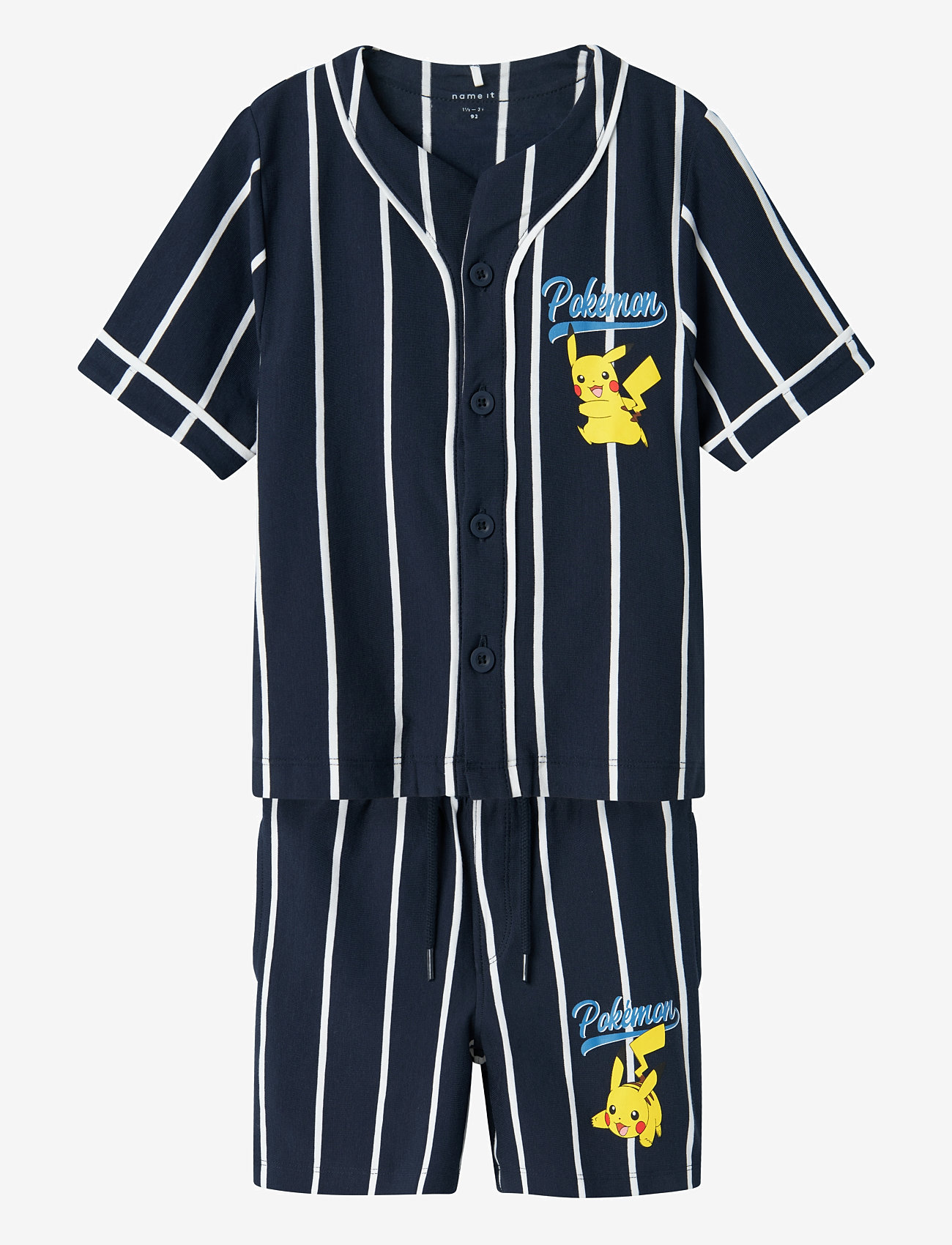 name it - NKMMASKA POKEMON NREG SHORTSSET SKY - navy blazer - 1