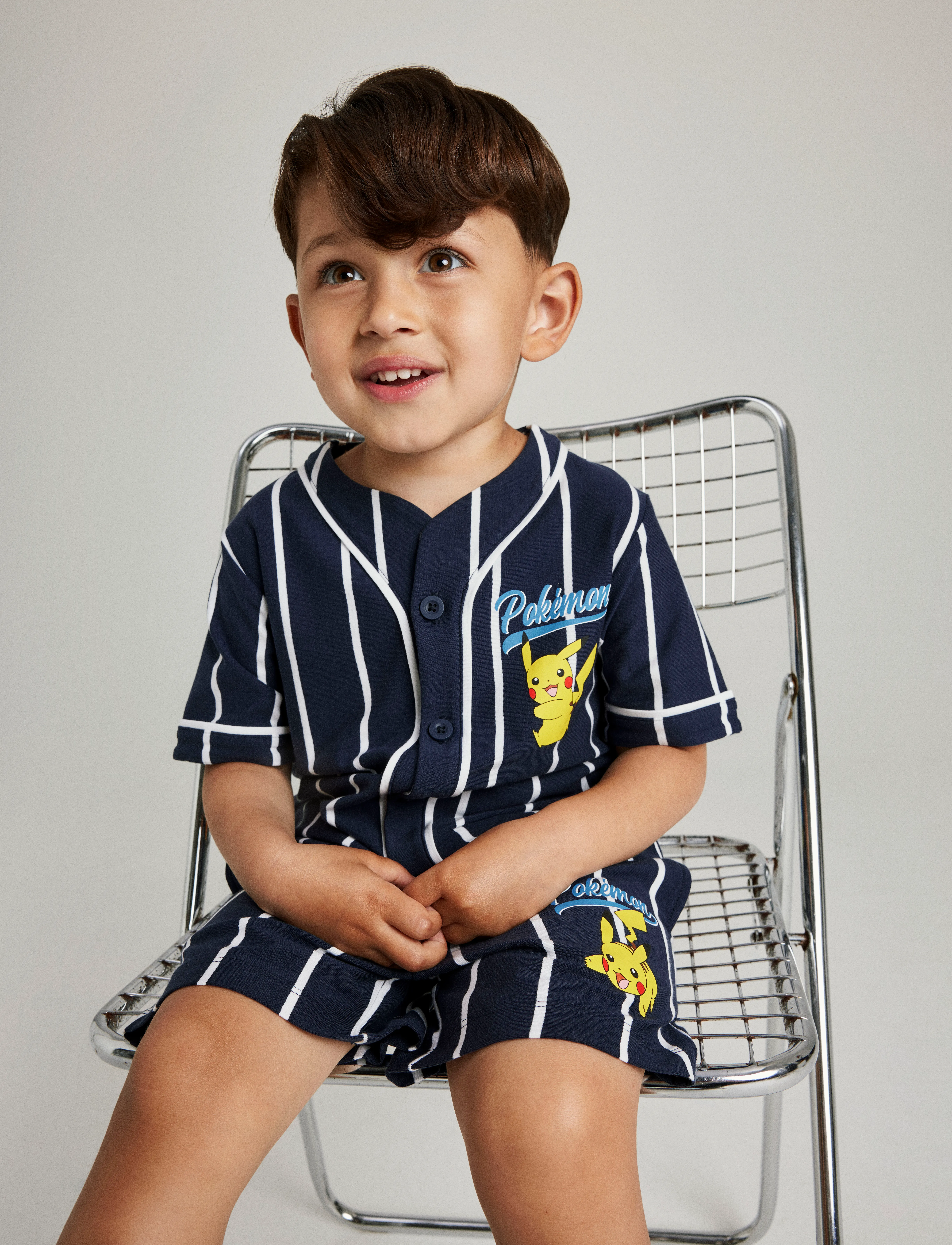 name it - NKMMASKA POKEMON NREG SHORTSSET SKY - navy blazer - 5