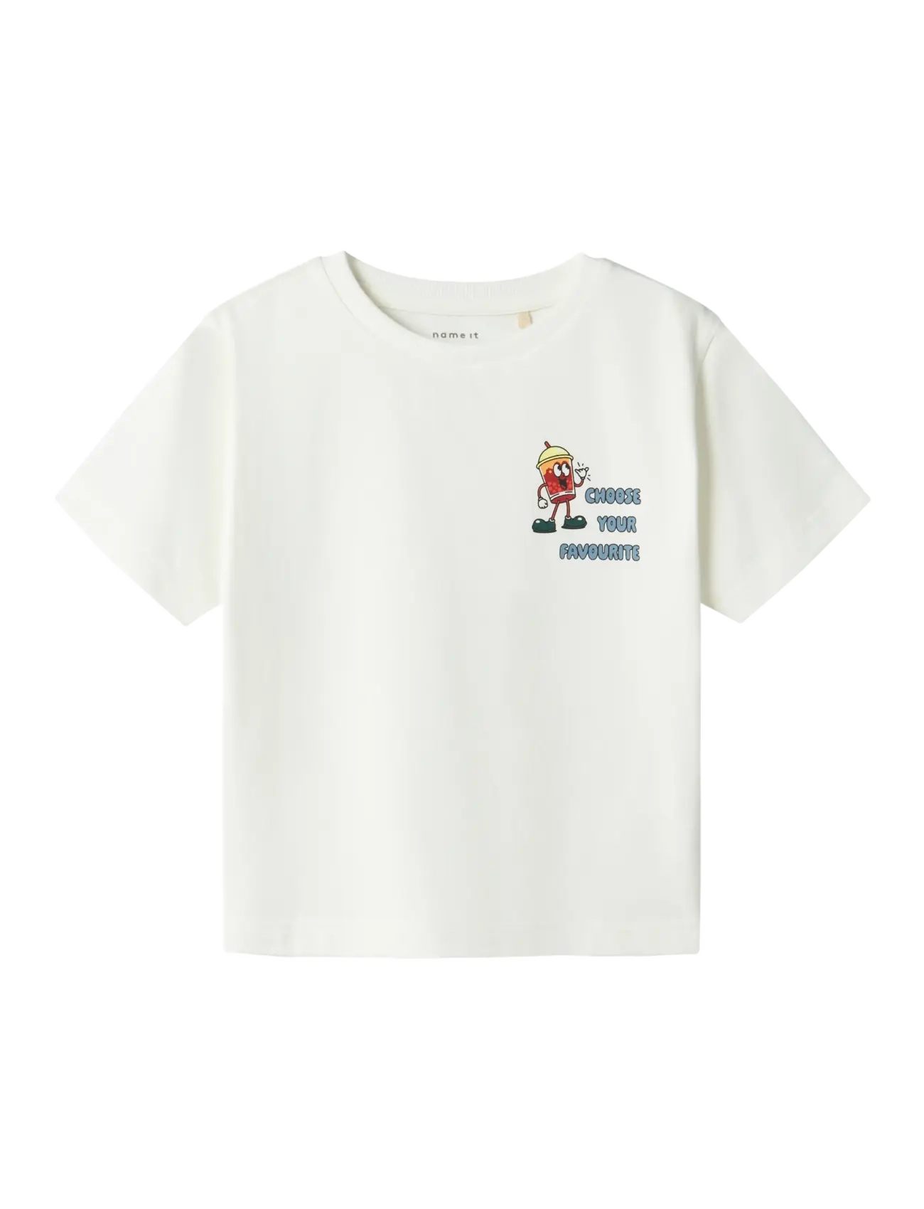 name it NMMDAVID NREG SS TOP BOX - Oberteile - CLOUD DANCER / white