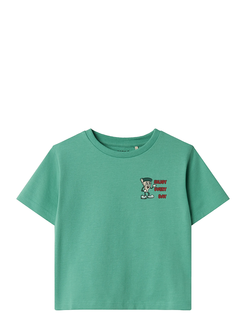name it - NMMDAVID NREG SS TOP BOX - short-sleeved t-shirts - creme de menthe - 0