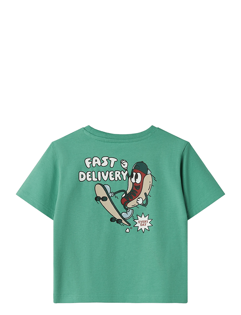 name it - NMMDAVID NREG SS TOP BOX - short-sleeved t-shirts - creme de menthe - 1